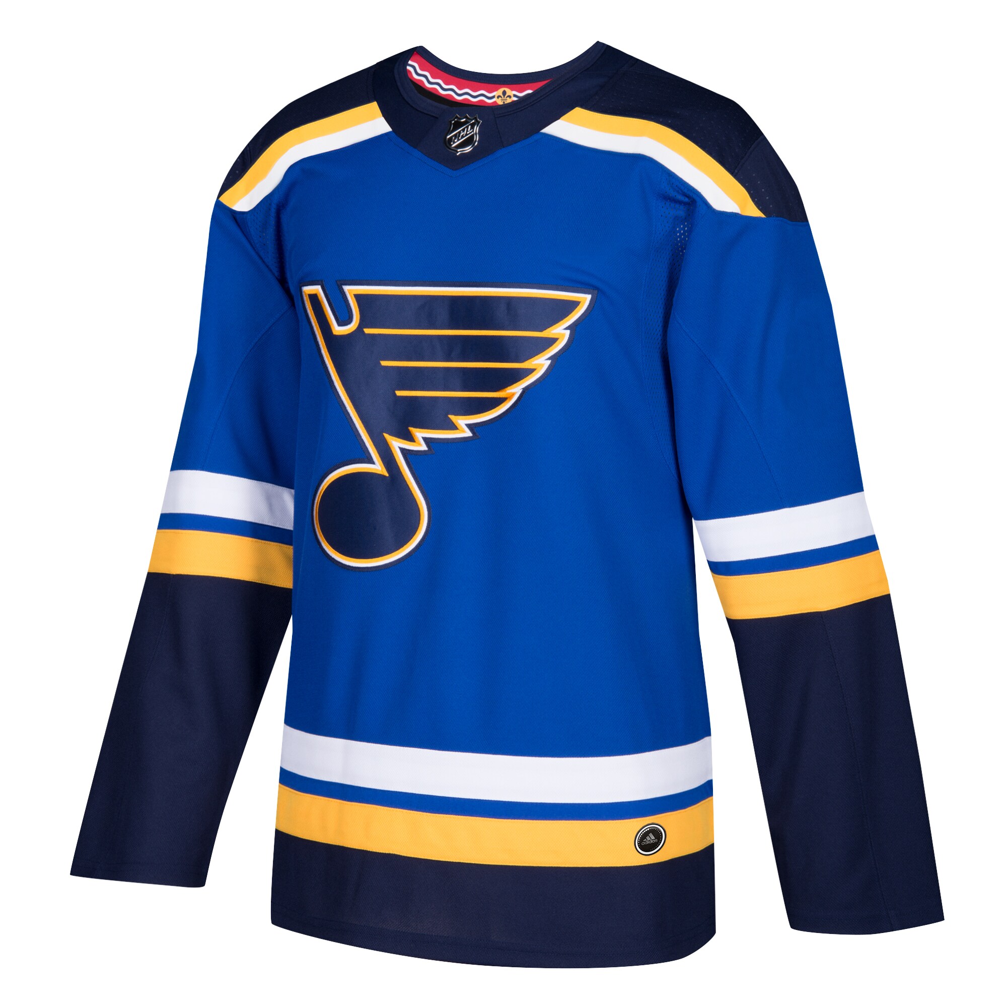 Alternative view of Men's St. Louis Blues Blue Home Blank Hockey Jersey - JS552 