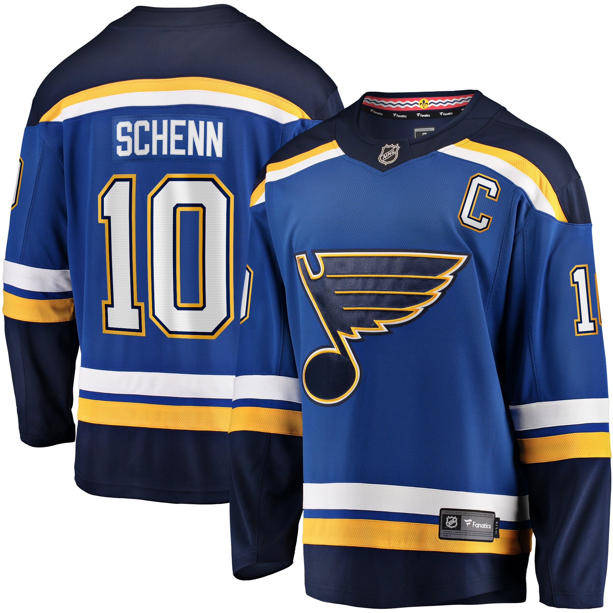 Men's St. Louis Blues Brayden Schenn Blue Home Breakaway Hockey Jersey - JS591 