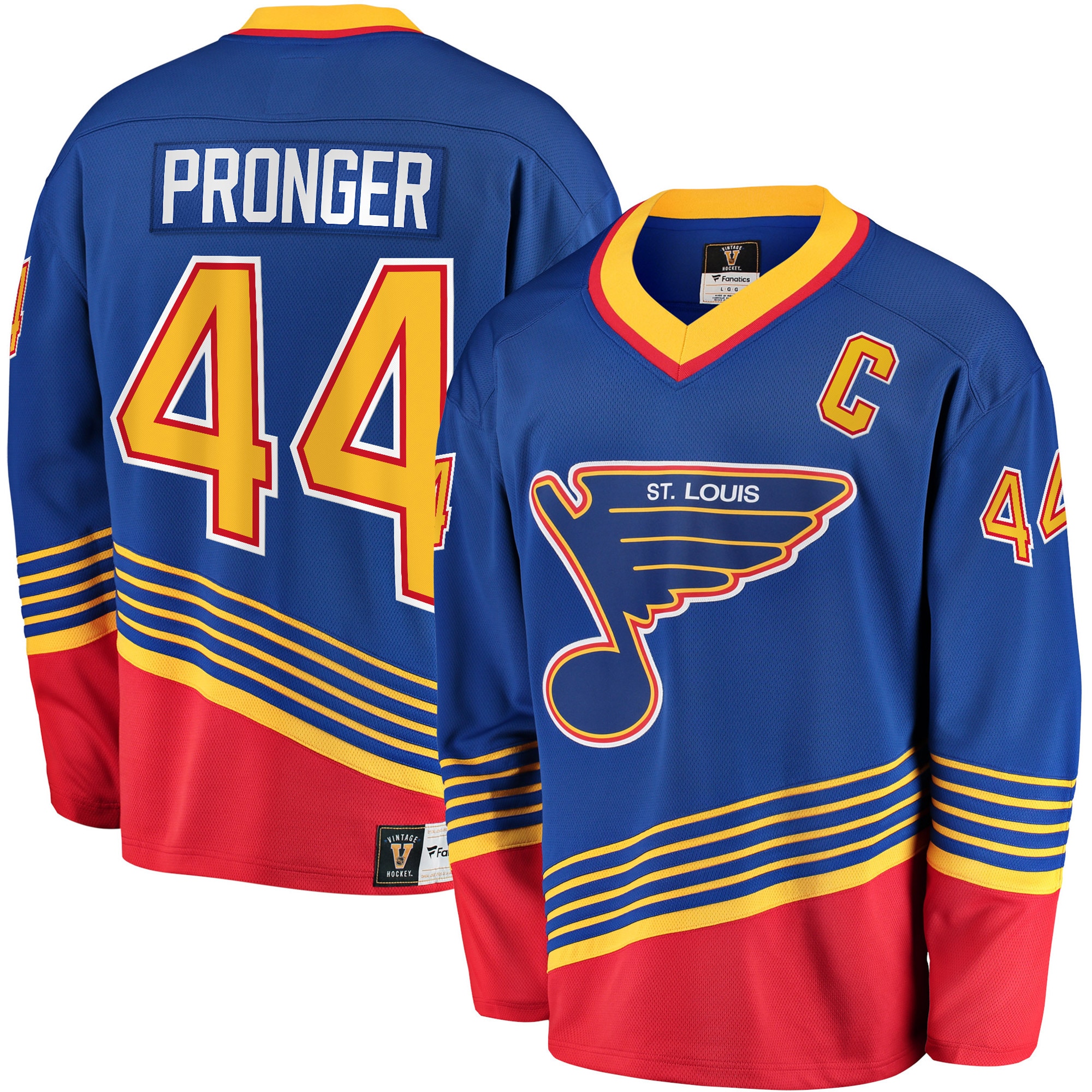 Men's St. Louis Blues Chris Pronger Blue Breakaway Retired Player Hockey Jersey - JS271 