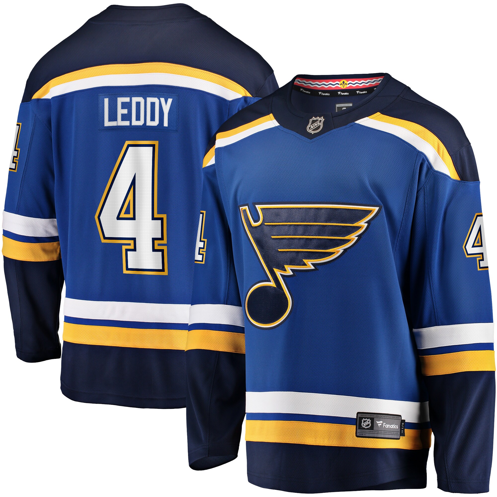 Men's St. Louis Blues Nick Leddy Blue Home Breakaway Player Hockey Jersey - JS748 