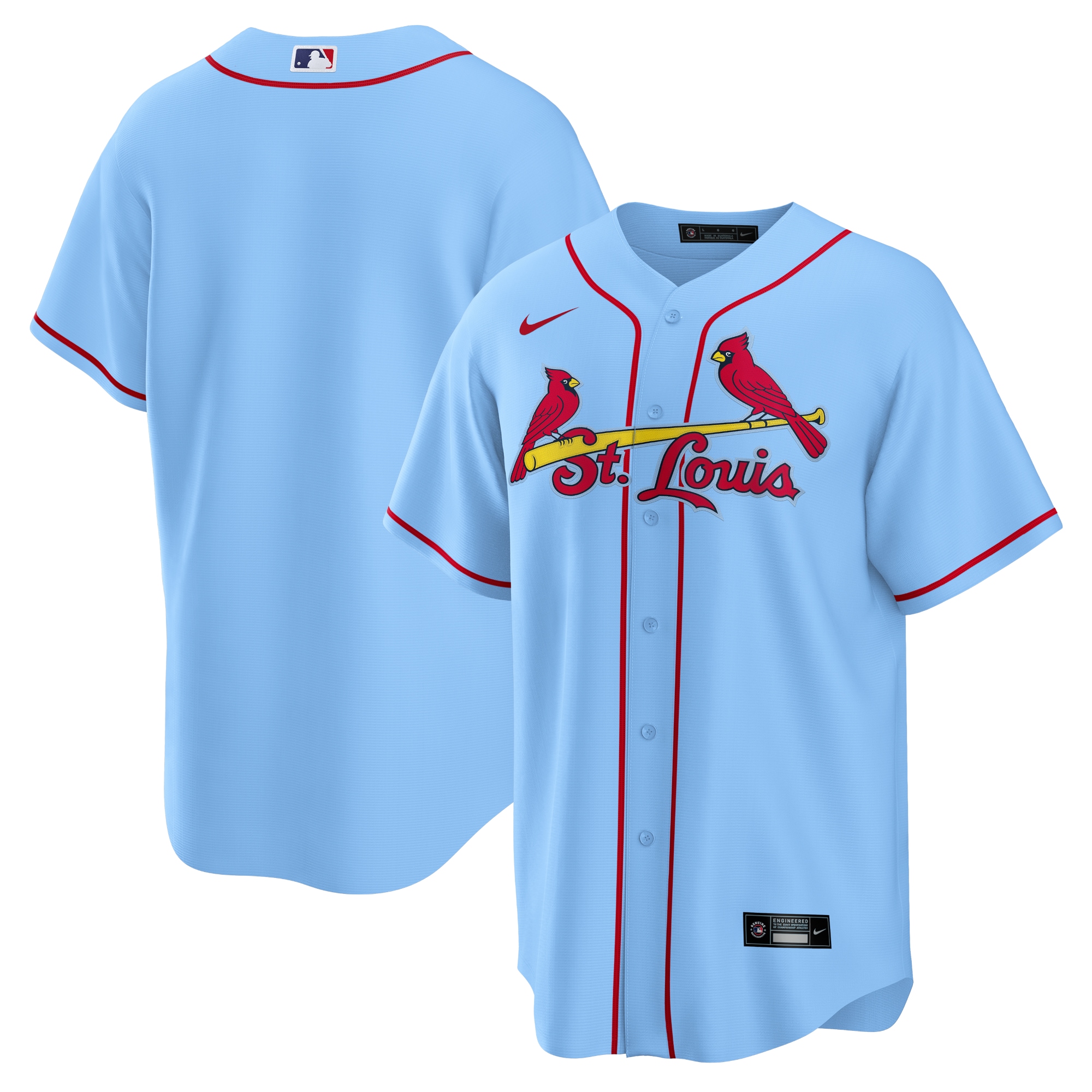 Men's St. Louis Cardinals Light Blue Alternate Team Baseball Jersey 