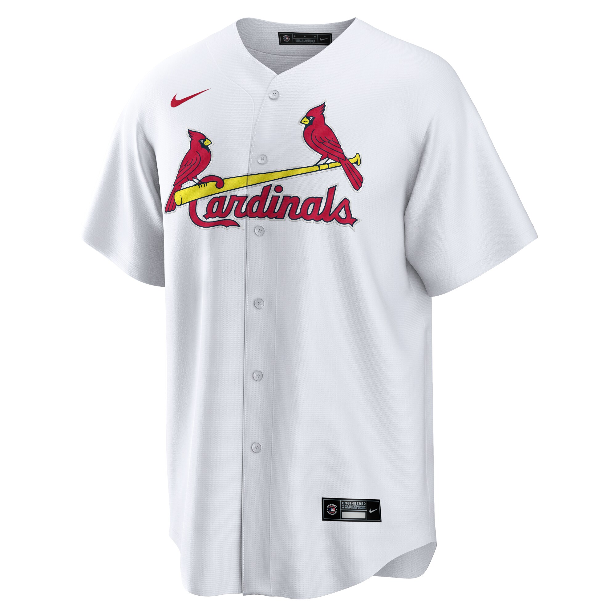 Alternative view of Men's St. Louis Cardinals Paul Goldschmidt White Home Player Name Baseball Jersey 