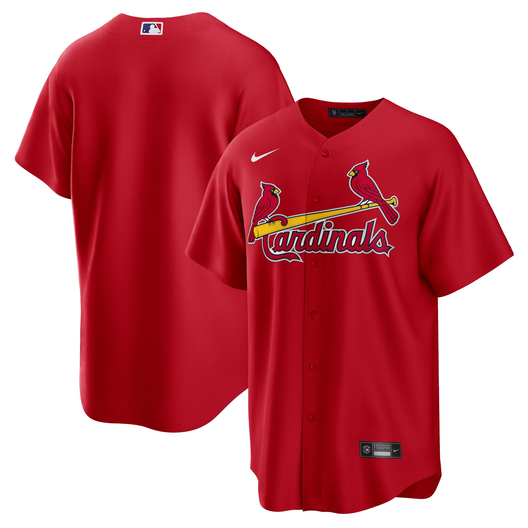 Men's St. Louis Cardinals Red Big & Tall Alternate Team Baseball Jersey 
