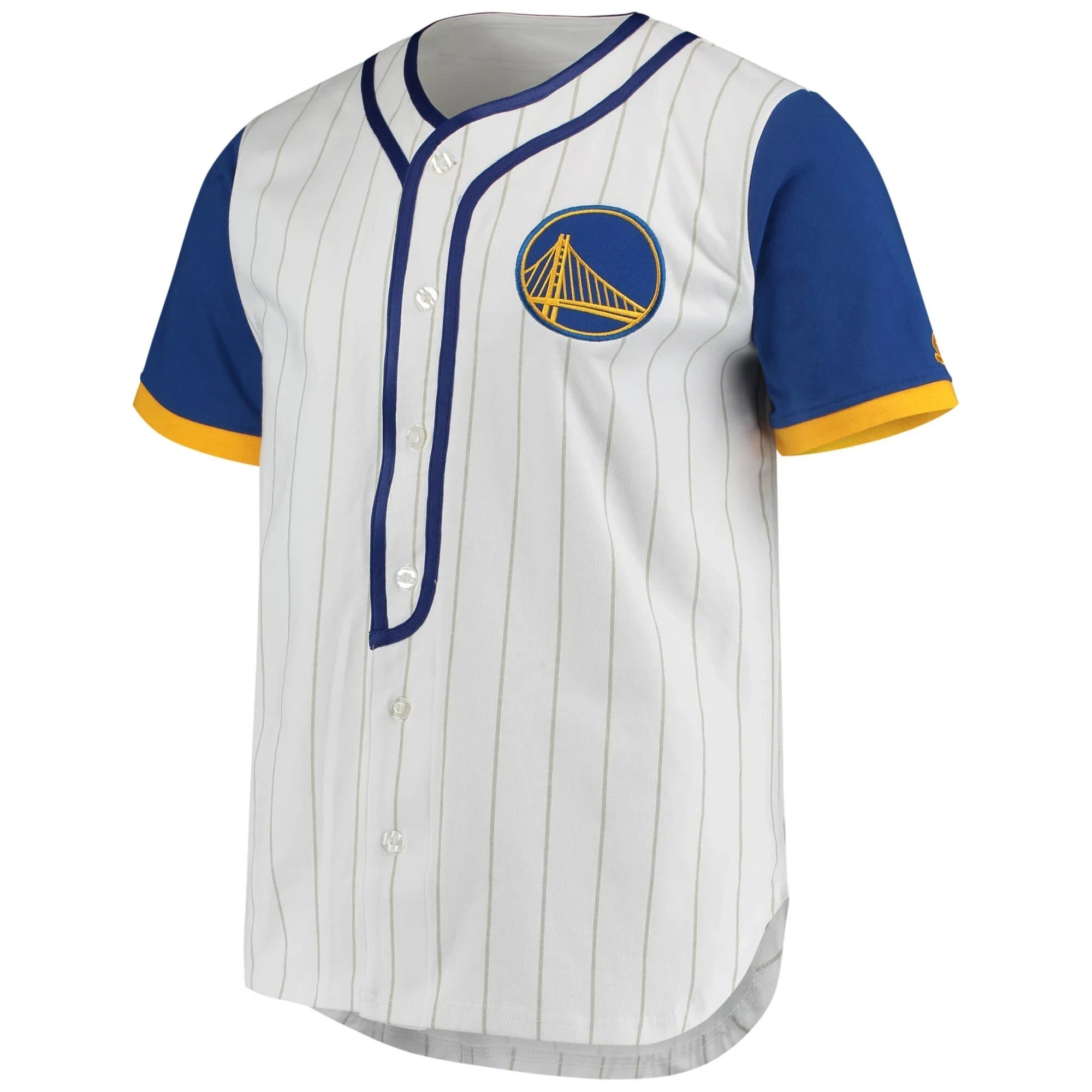 Alternative view of Men's Starter White Golden State Warriors Scout Baseball Fashion Basketball Jersey - JS833 