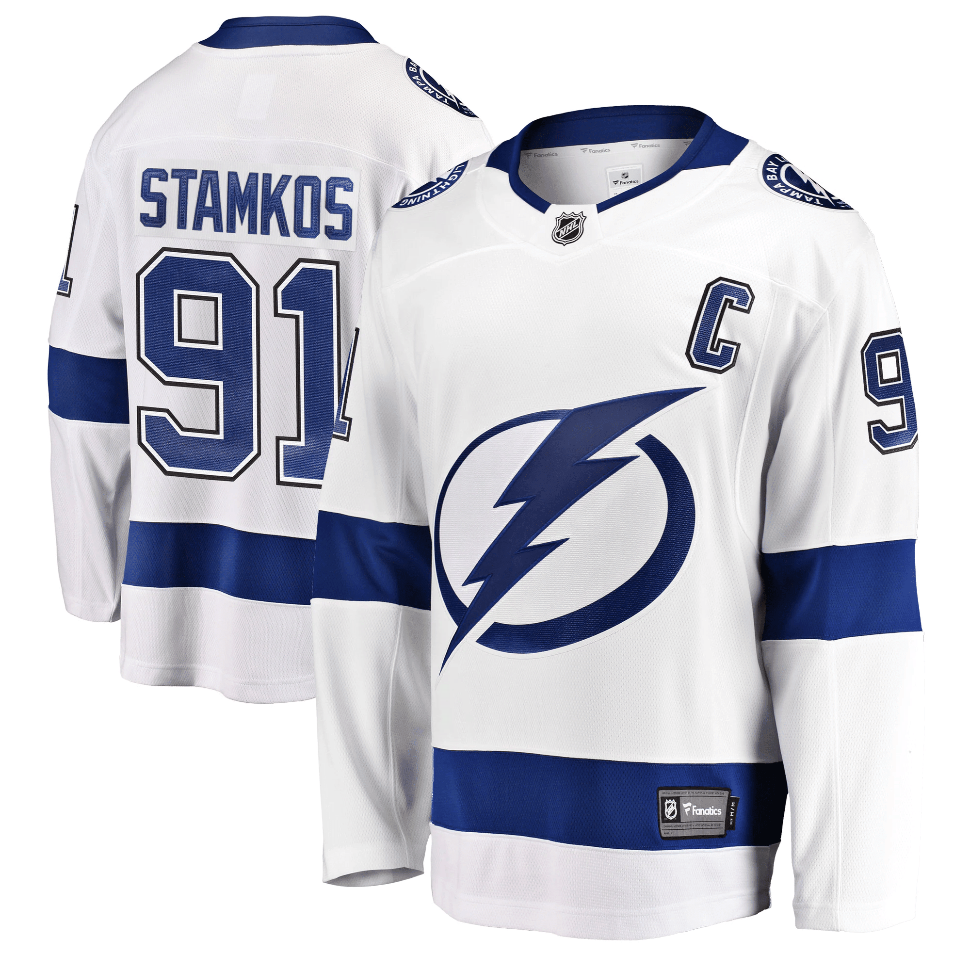 Men's Steven Stamkos White Tampa Bay Lightning Breakaway Player Hockey Jersey Hockey Jersey - JS740 