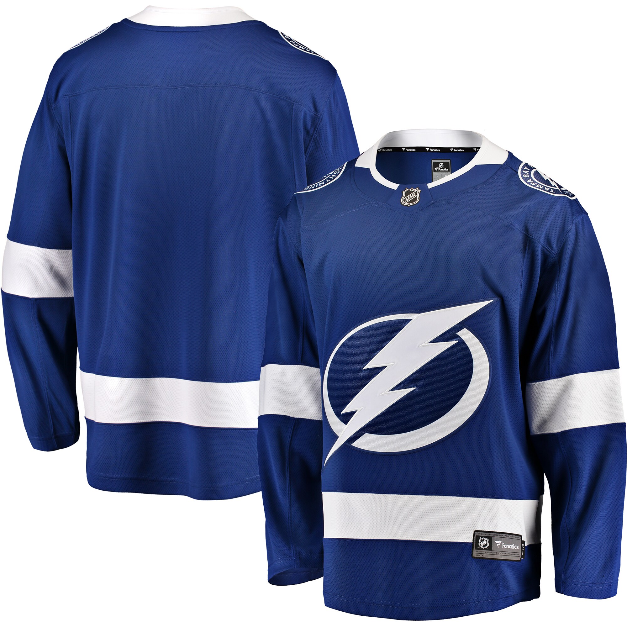 Men's Tampa Bay Lightning Blue Breakaway Home Hockey Jersey - JS727 