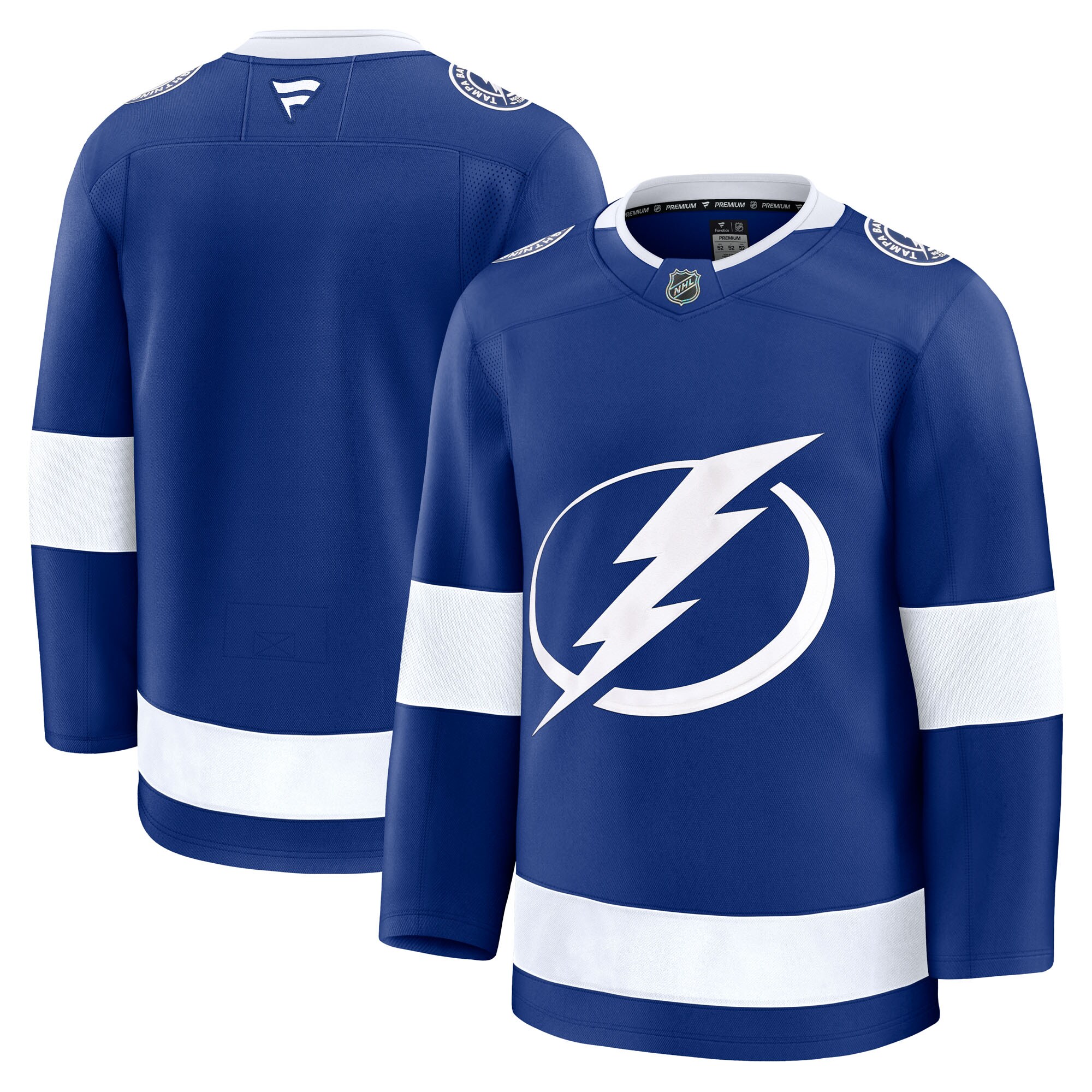 Men's Tampa Bay Lightning Blue Home Premium Hockey Jersey - JS730 