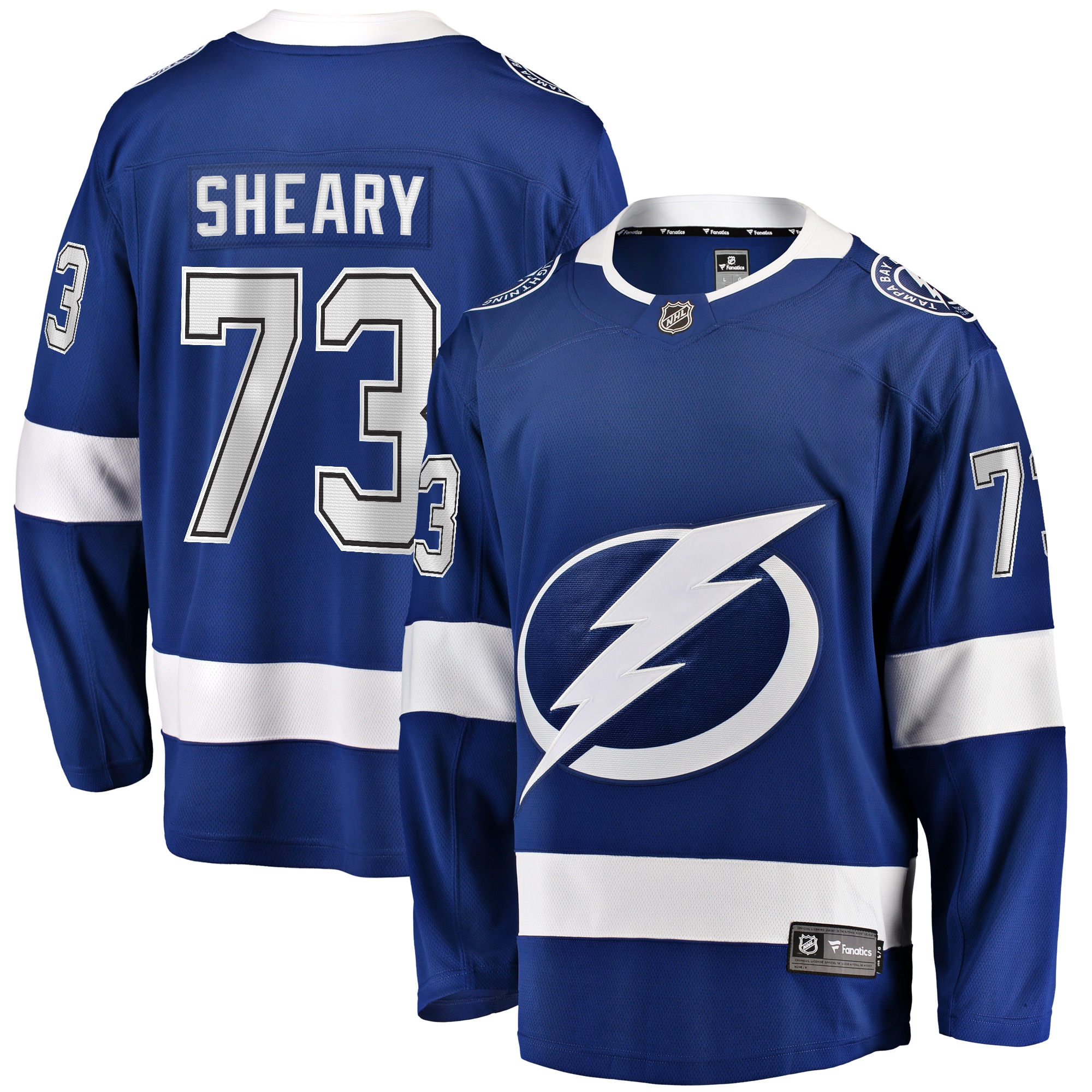 Men's Tampa Bay Lightning Conor Sheary Blue Home Breakaway Hockey Jersey - JS442 
