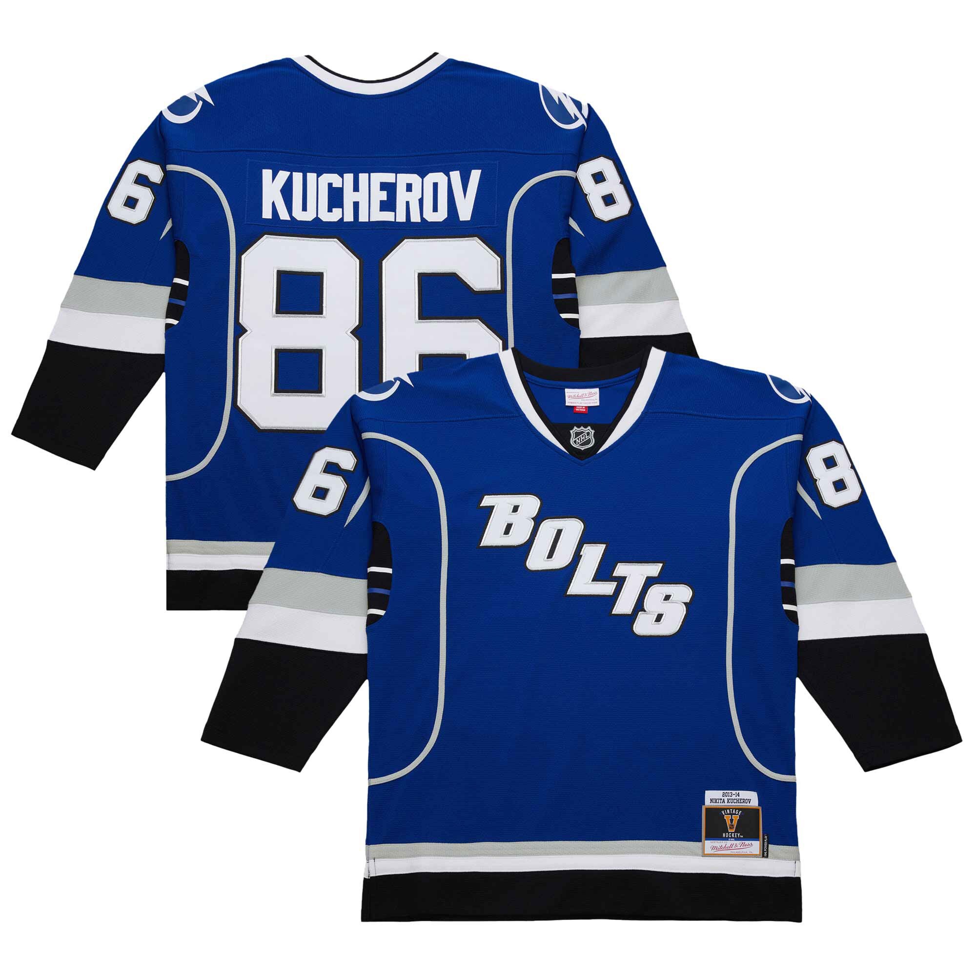 Men's Tampa Bay Lightning Nikita Kucherov Blue 2013-14 Power Play Hockey Jersey - JS877 