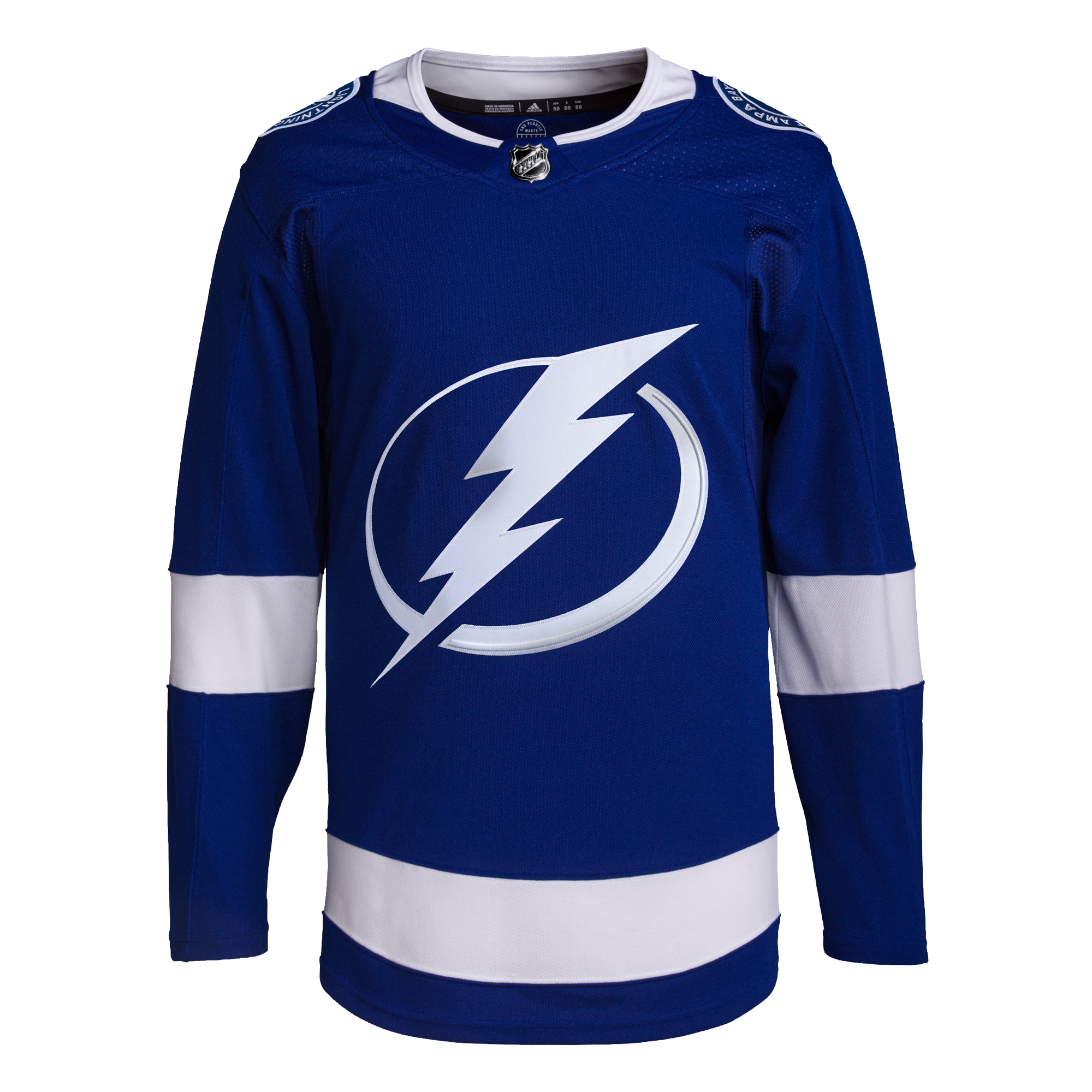Alternative view of Men's Tampa Bay Lightning Royal Home Primegreen Hockey Jersey - JS654 