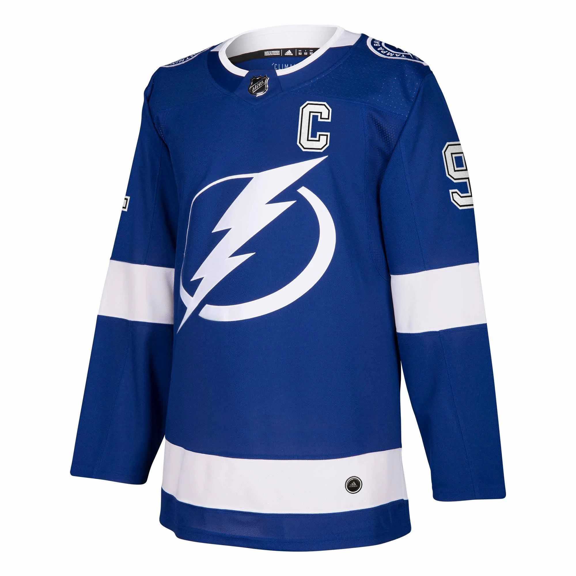 Alternative view of Men's Tampa Bay Lightning Steven Stamkos Blue Player Hockey Jersey - JS416 