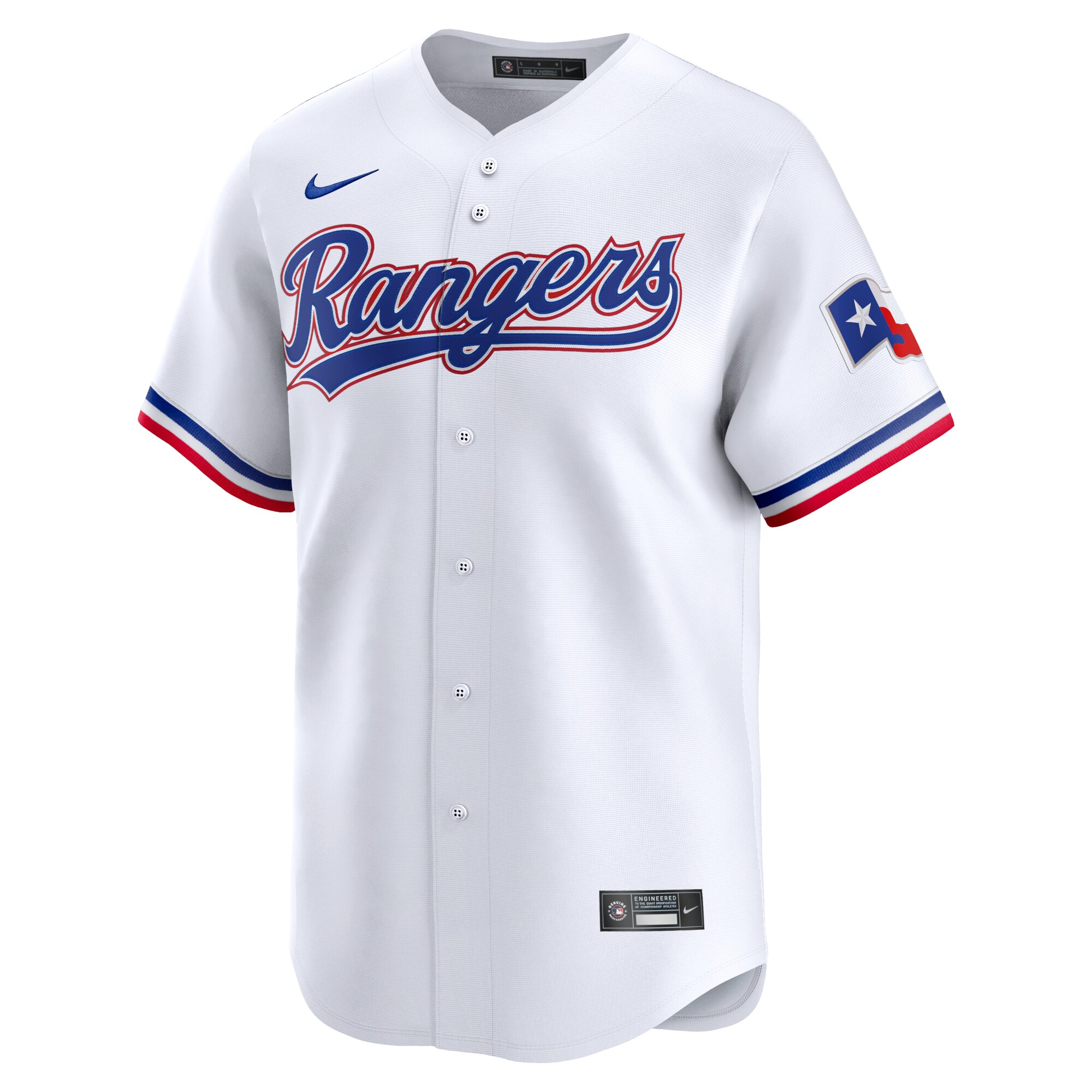 Alternative view of Men's Texas Rangers Josh Jung White Home Limited Player Baseball Jersey - JS925 