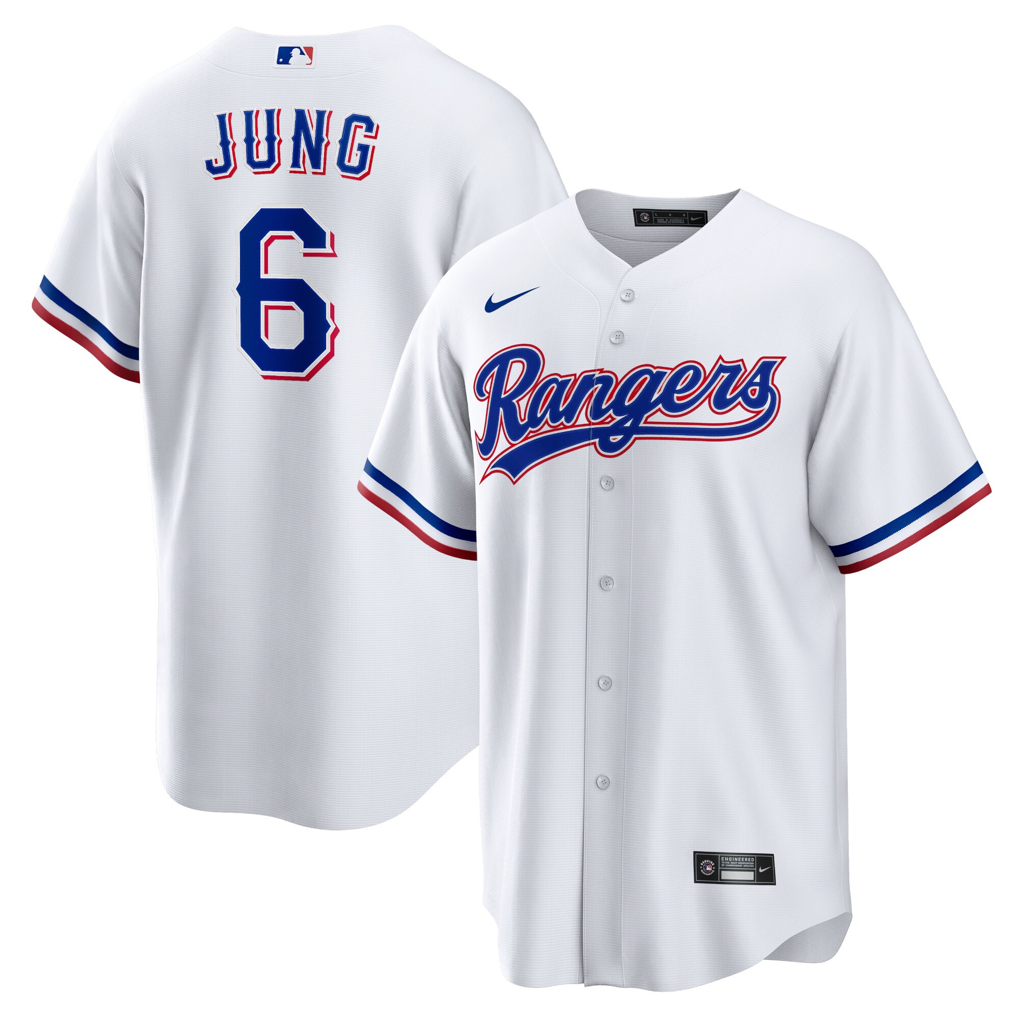 Men's Texas Rangers Josh Jung White Player Jersey - JS885 