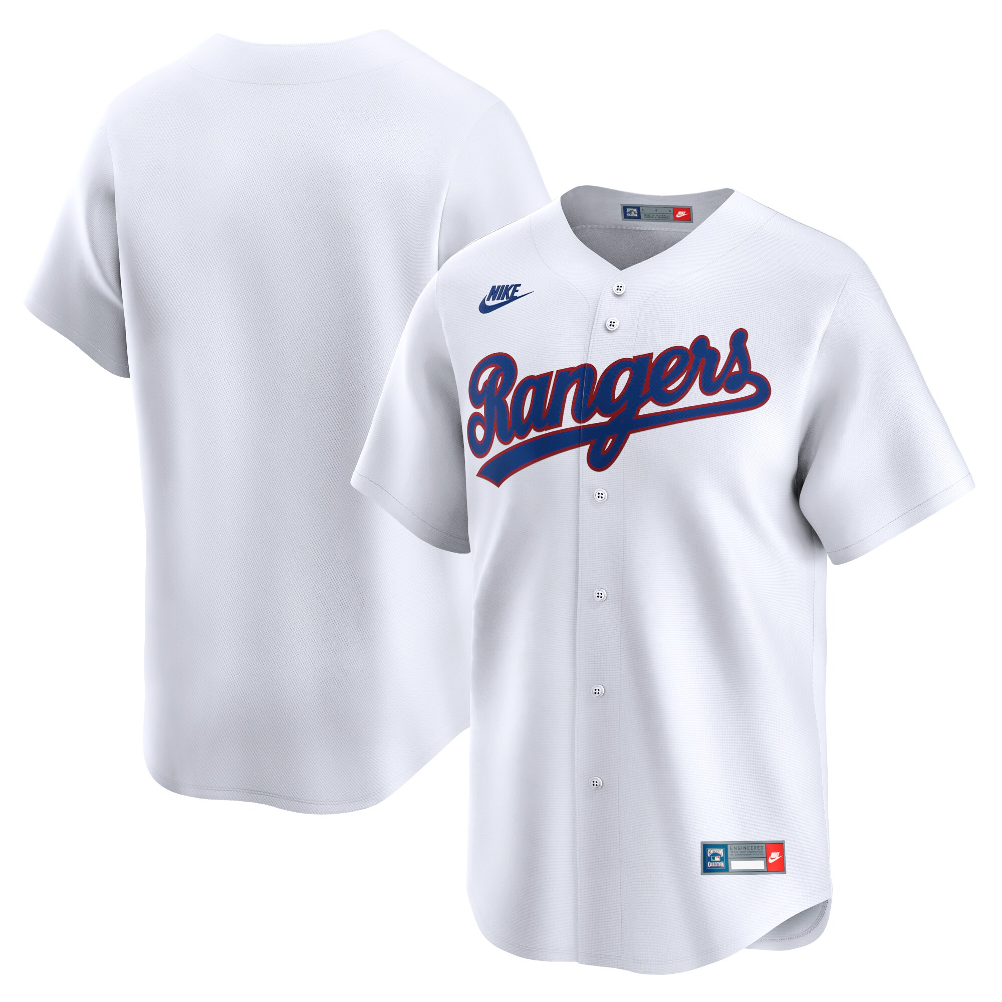 Men's Texas Rangers White Cooperstown Collection Limited Baseball Jersey - JS146 