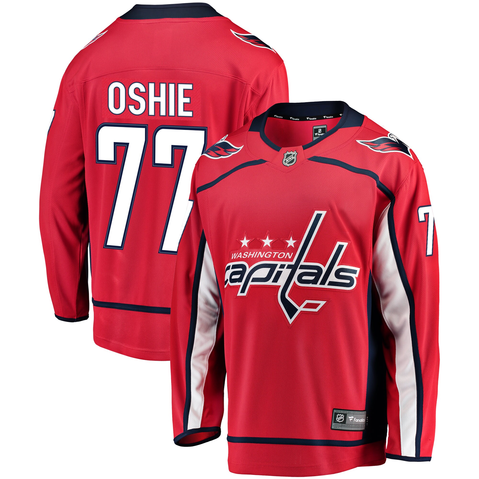 Men's TJ Oshie Red Washington Capitals Breakaway Hockey Jersey - JS916 
