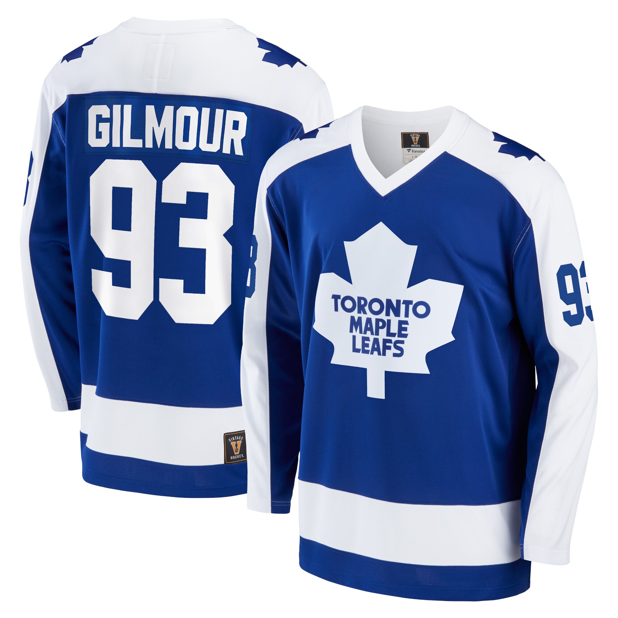 Men's Toronto Maple Leafs Doug Gilmour Blue Breakaway Retired Player Hockey Jersey - JS461 