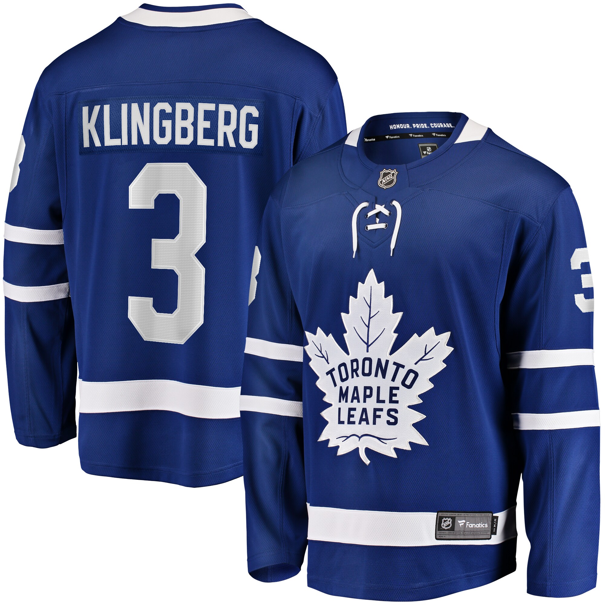 Men's Toronto Maple Leafs John Klingberg Blue Home Breakaway Hockey Jersey - JS639 