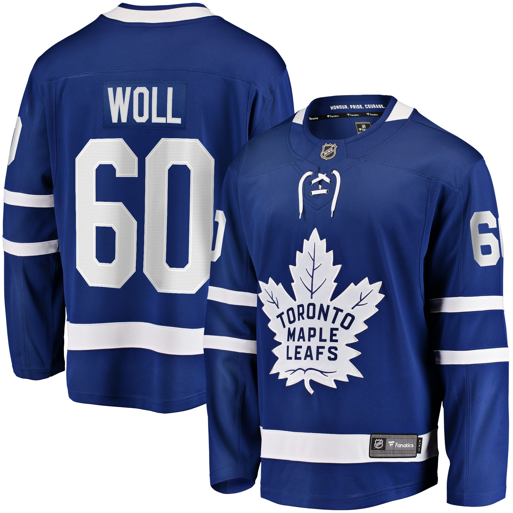 Men's Toronto Maple Leafs Joseph Woll Blue Home Premier Breakaway Player Hockey Jersey - JS161 