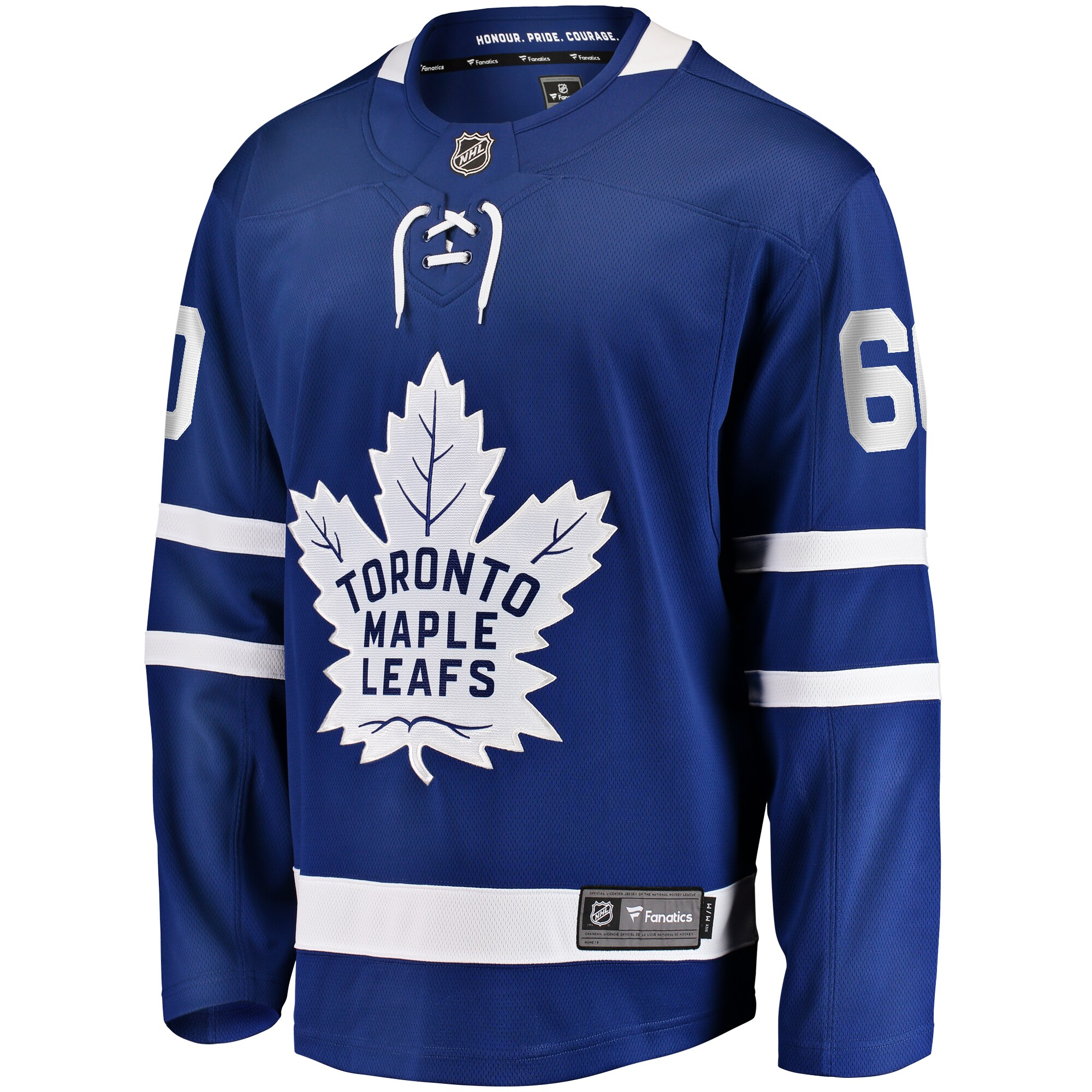 Alternative view of Men's Toronto Maple Leafs Joseph Woll Blue Home Premier Breakaway Player Hockey Jersey - JS161 