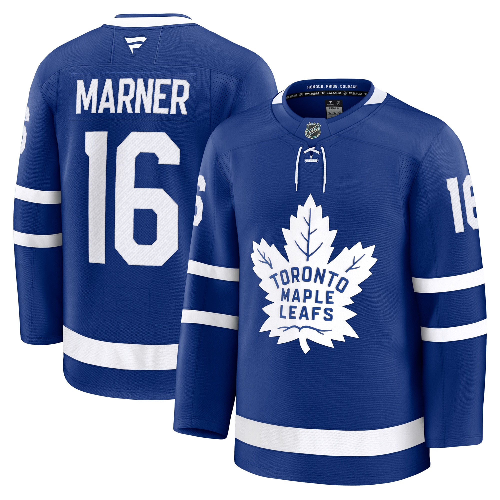 Men's Toronto Maple Leafs Mitch Marner Blue Home Premium Hockey Jersey - JS208 