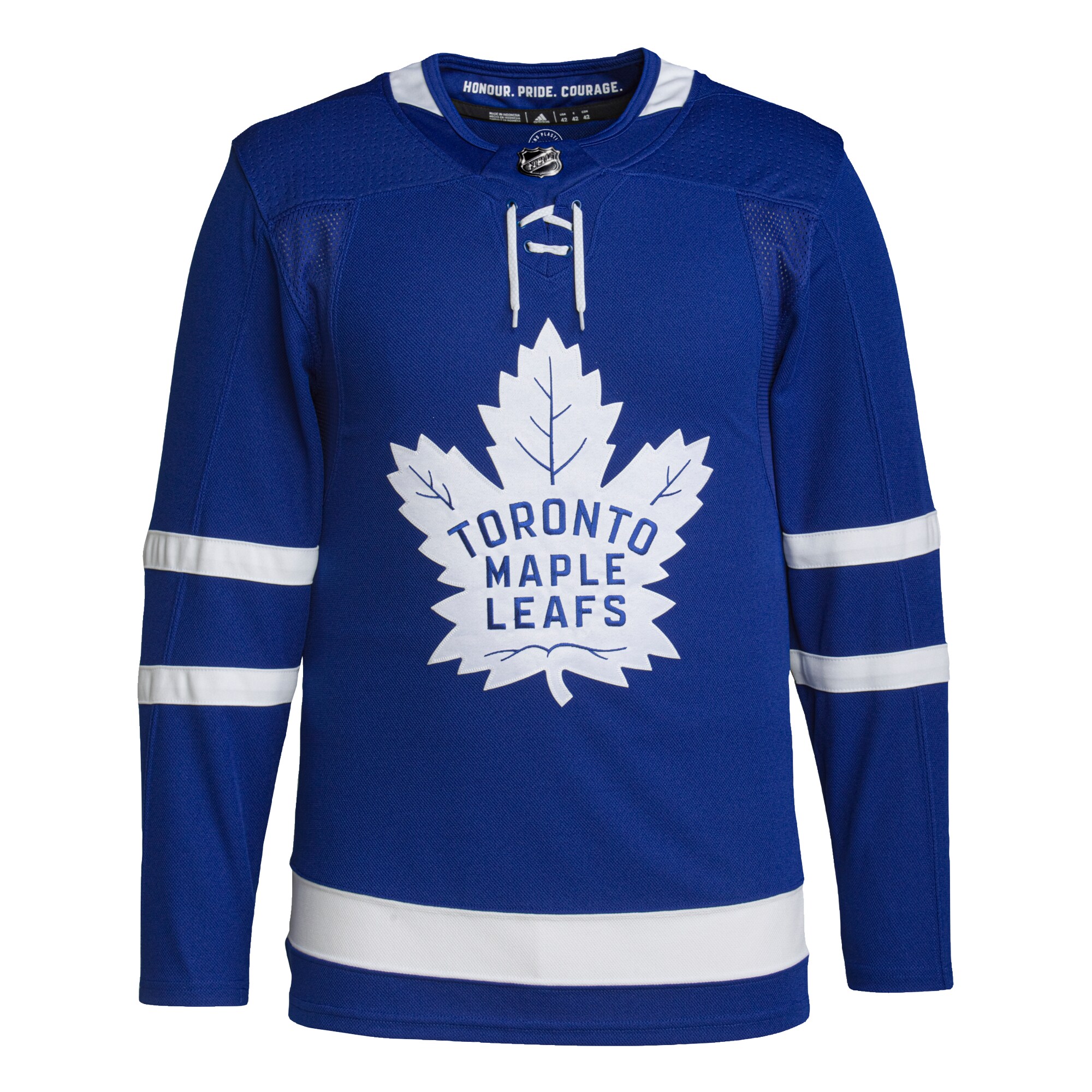 Alternative view of Men's Toronto Maple Leafs Royal Home Primegreen Hockey Jersey - JS716 