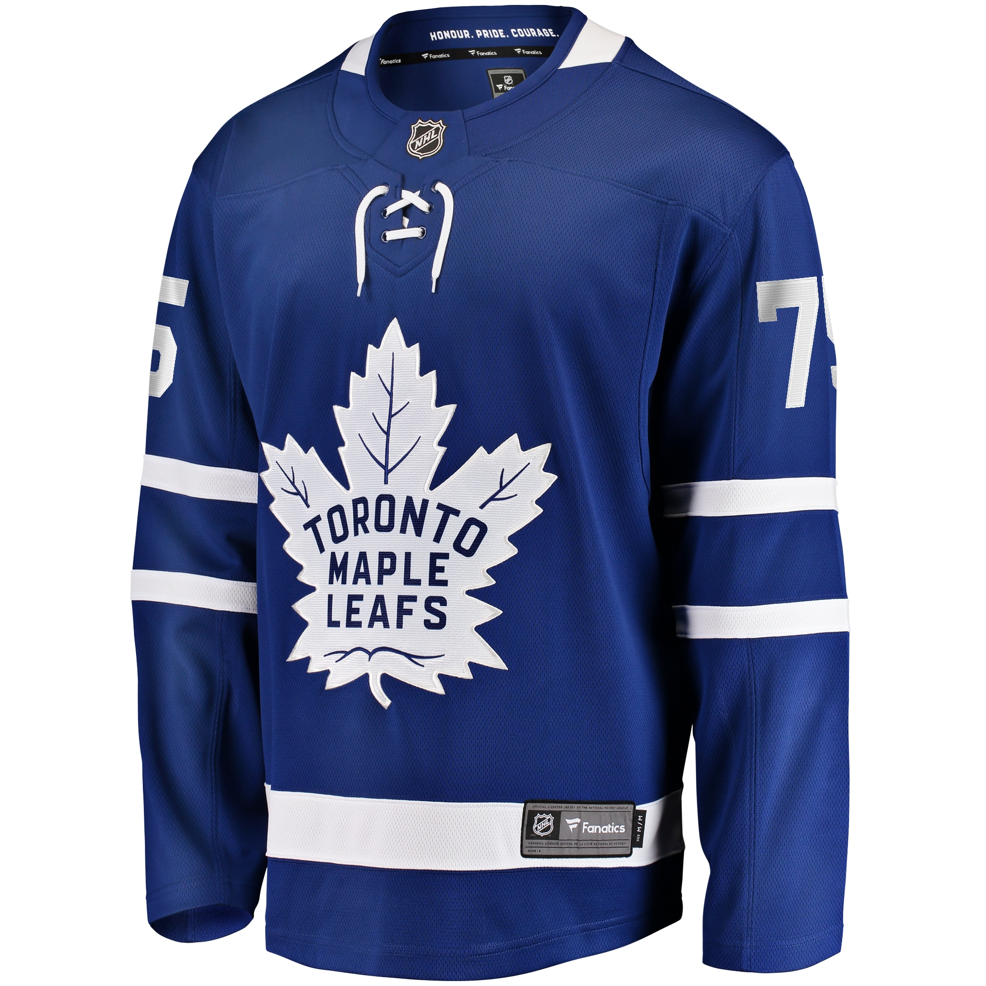 Alternative view of Men's Toronto Maple Leafs Ryan Reaves Blue Home Breakaway Hockey Jersey - JS673 