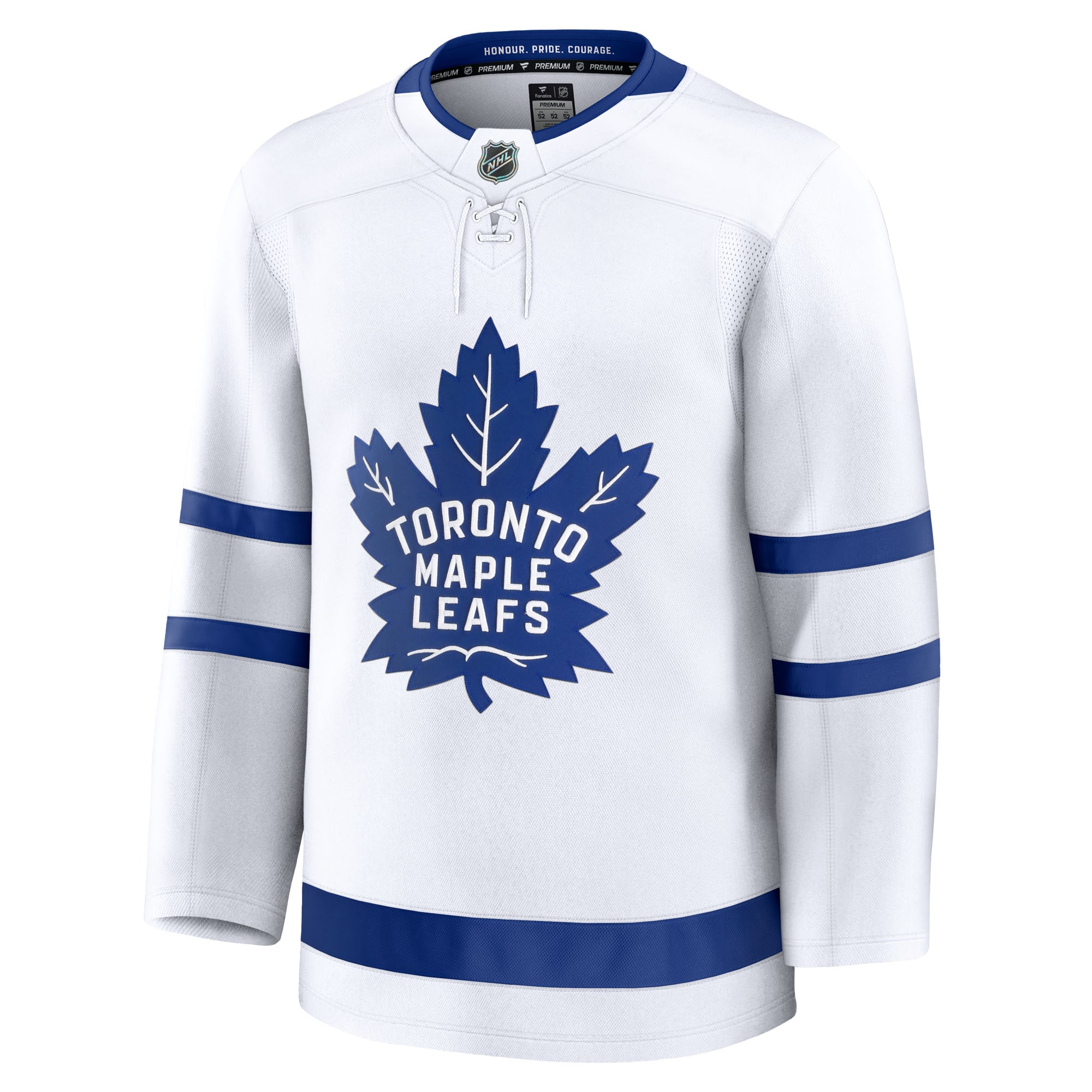 Alternative view of Men's Toronto Maple Leafs White Away Premium Jersey - JS650 