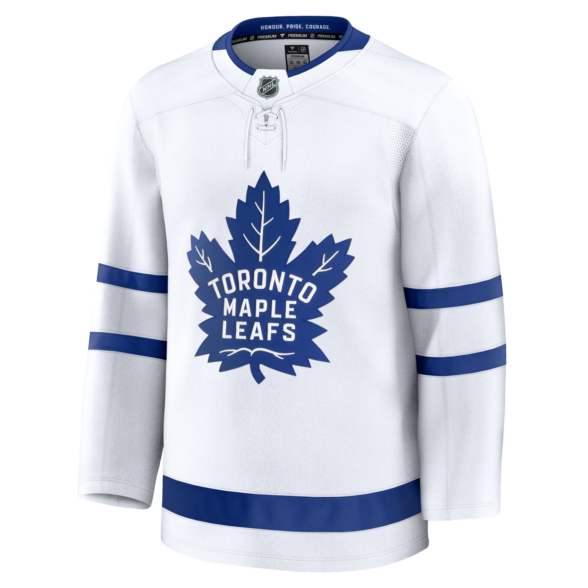 Alternative view of Men's Toronto Maple Leafs White Away Premium Jersey - JS714 