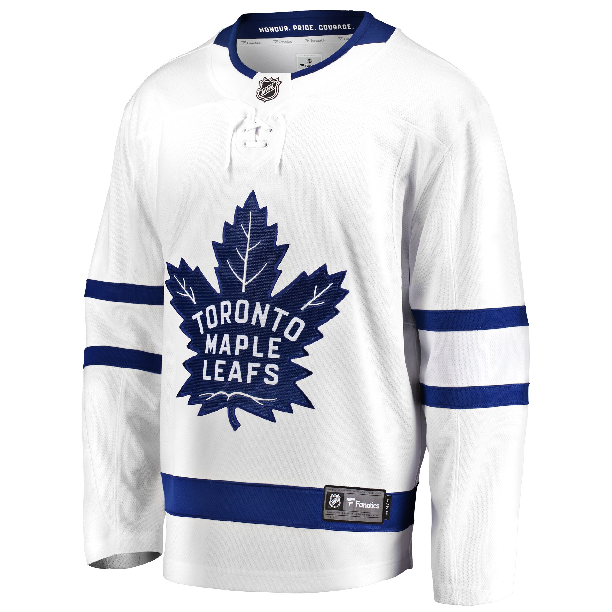 Alternative view of Men's Toronto Maple Leafs White Breakaway Away Hockey Jersey - JS521 