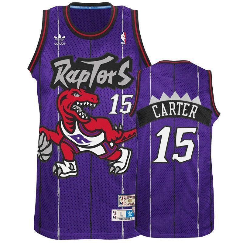 Men's Toronto Raptors 15 Vince Carter Hardwood Classics Purple Basketball Jersey - JS897 