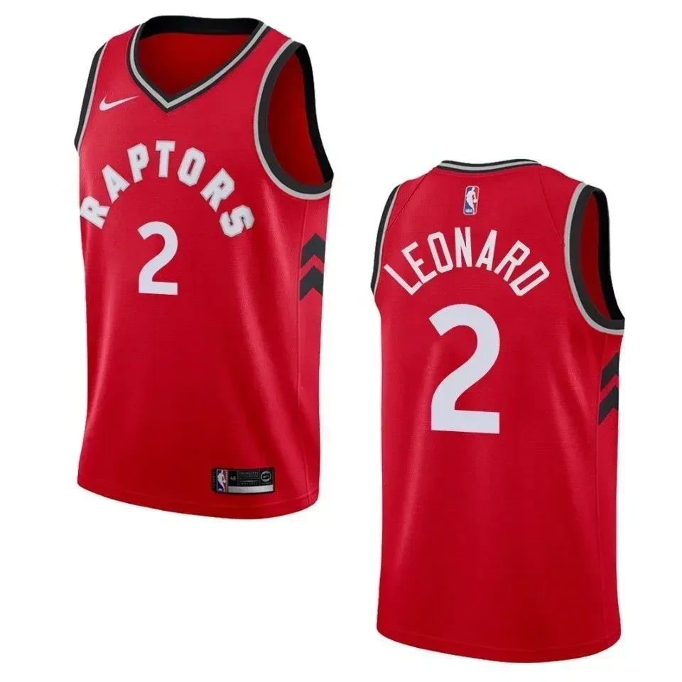 Men's Toronto Raptors 2 Kawhi Leonard Icon Swingman Basketball Jersey - Red - JS462 