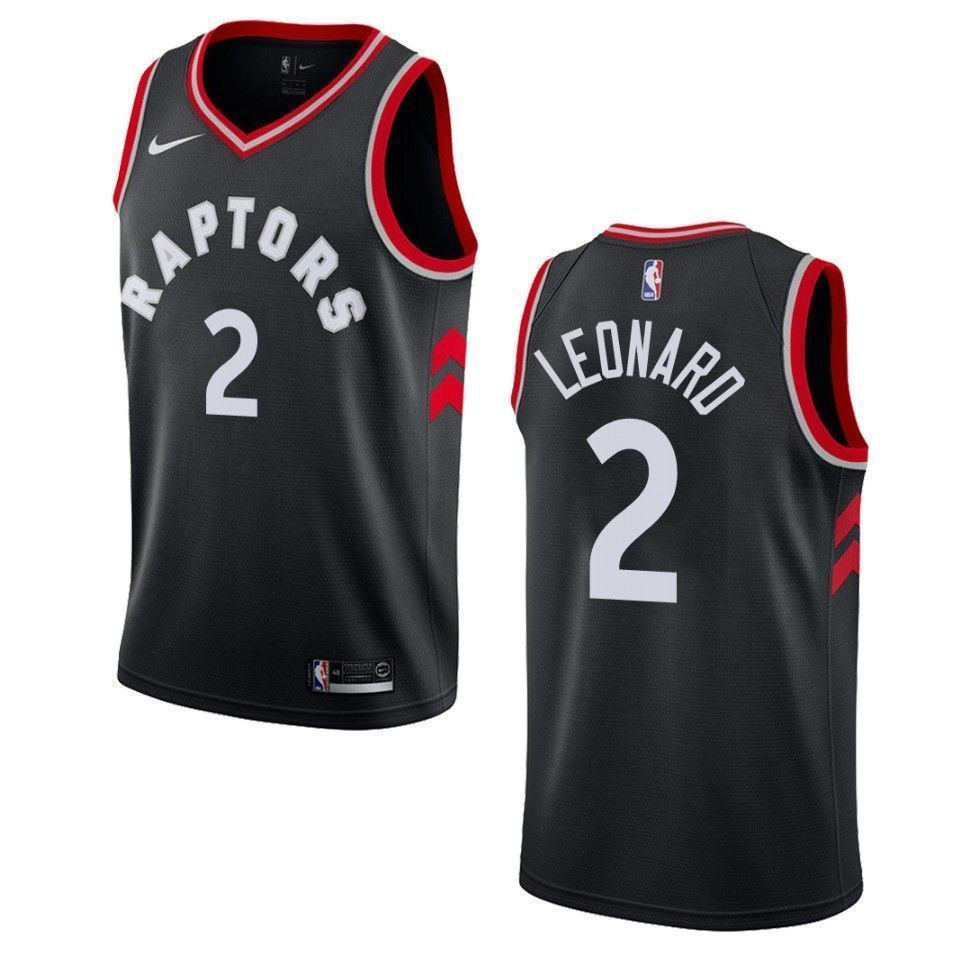 Men's Toronto Raptors 2 Kawhi Leonard Statement Swingman Basketball Jersey - Black - JS809 