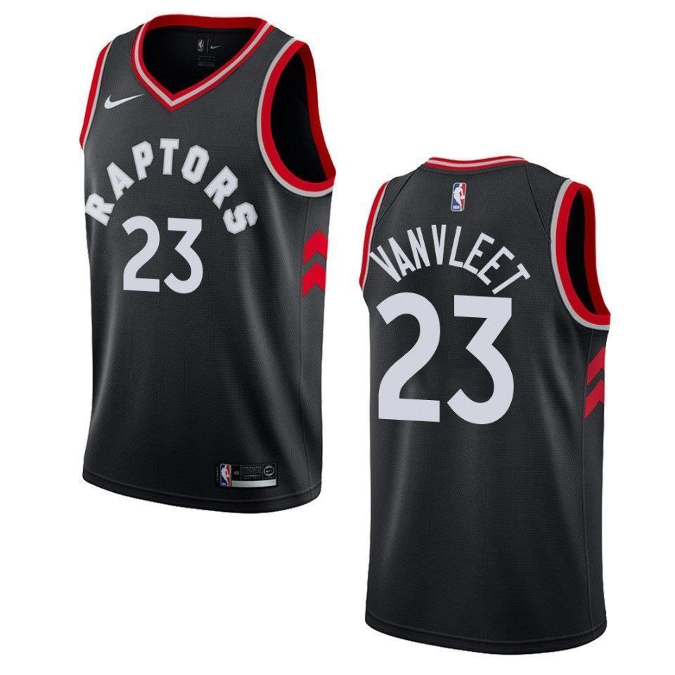 Men's Toronto Raptors 23 Fred Vanvleet Statement Swingman Basketball Jersey - Black - JS950 