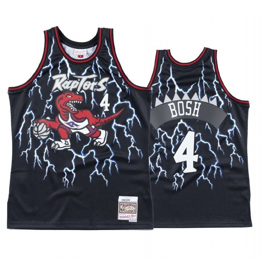 Men's Toronto Raptors Chris Bosh 4 Hardwood Classics Basketball Jersey - JS796 