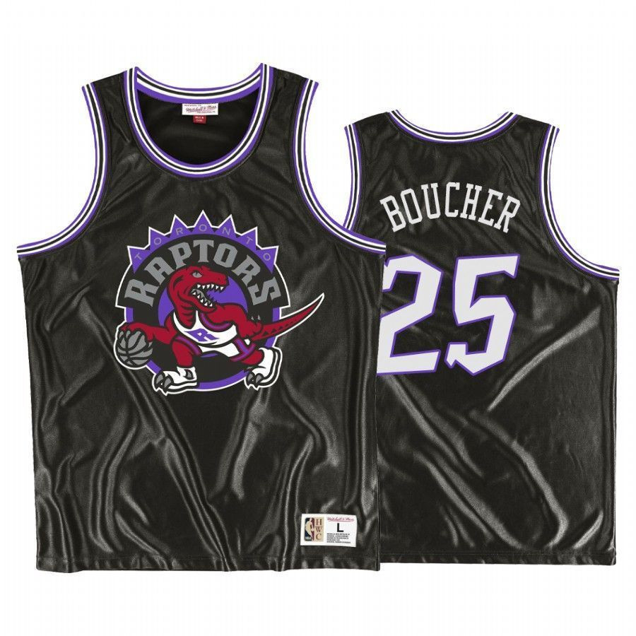 Men's Toronto Raptors Chris Boucher 25 Black Dazzle Basketball Jersey - JS864 
