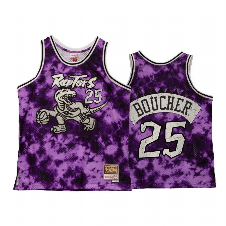 Men's Toronto Raptors Chris Boucher Galaxy Constellation Basketball Jersey Purple Throwback - JS688 