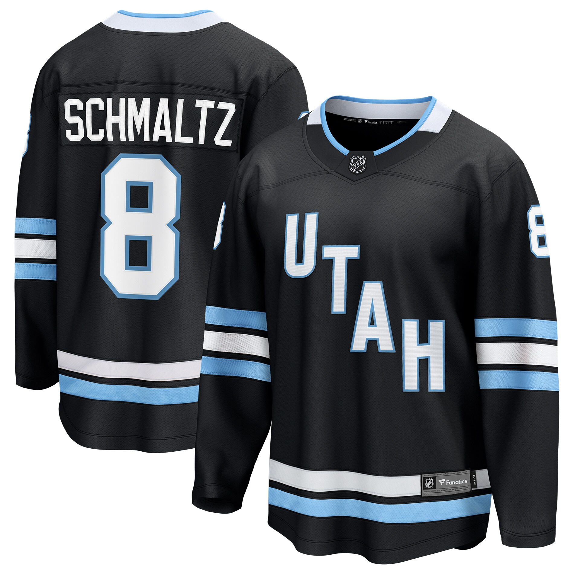 Men's Utah Hockey Club Nick Schmaltz Black Breakaway Player Hockey Jersey - JS694 