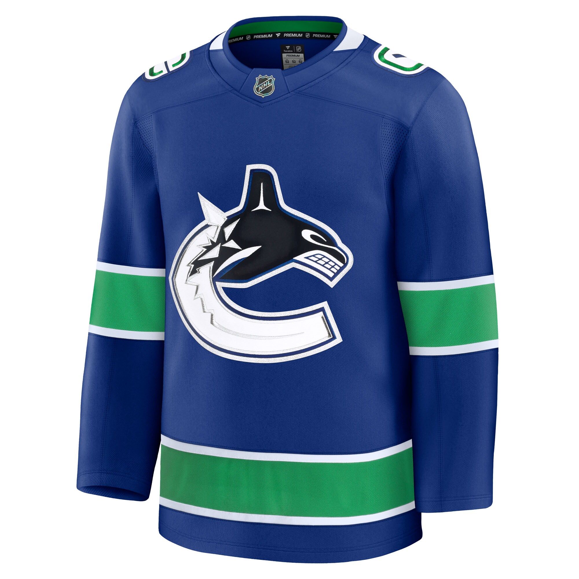 Alternative view of Men's Vancouver Canucks Blue Home Premium Hockey Jersey - JS358 
