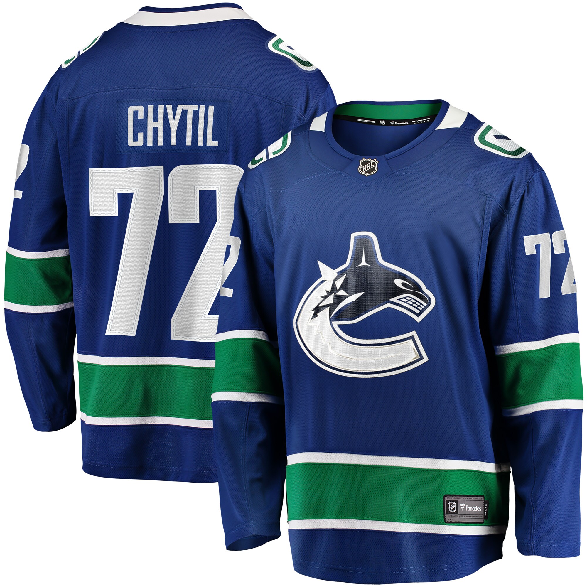Men's Vancouver Canucks Filip Chytil Blue Home Breakaway Hockey Jersey - JS250 