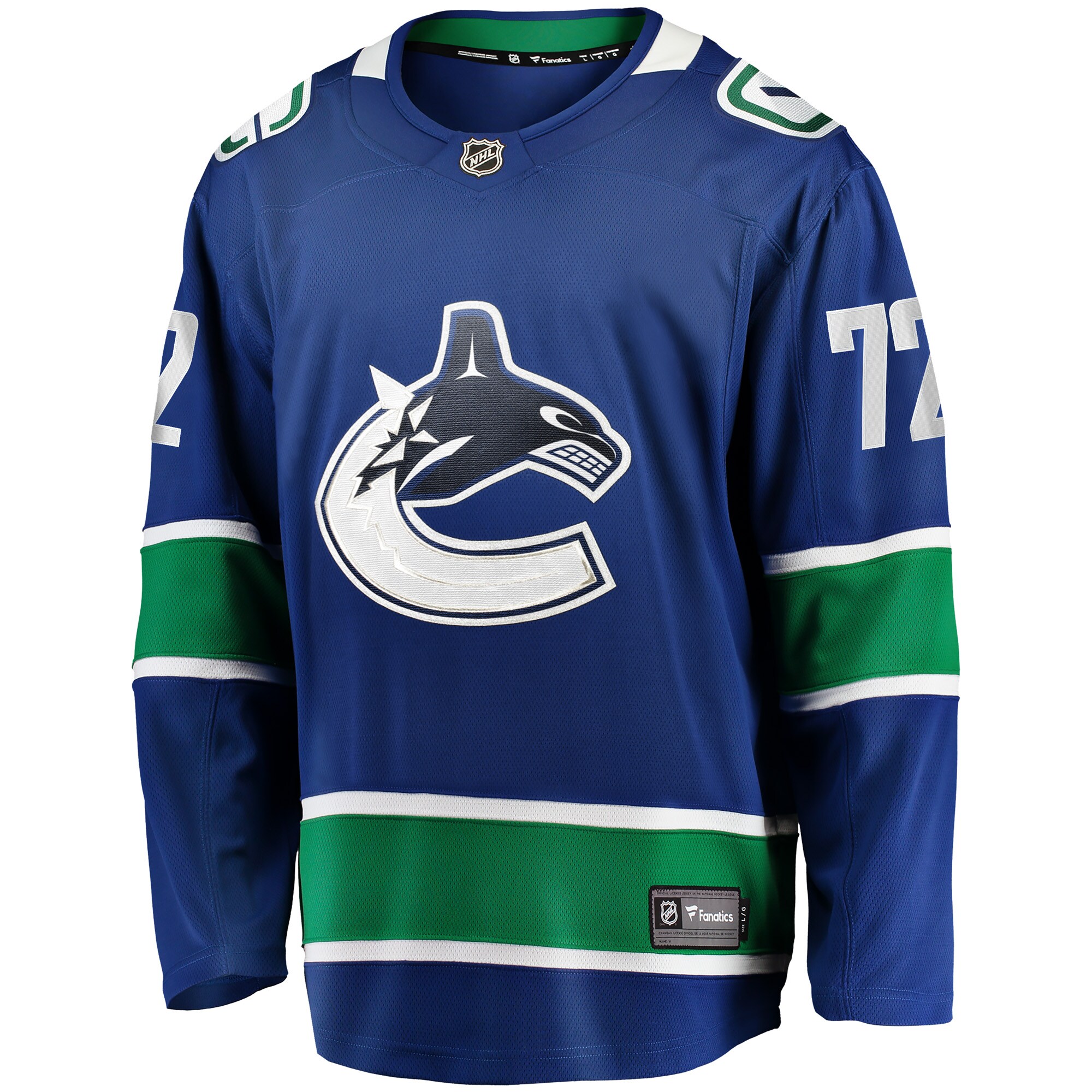 Alternative view of Men's Vancouver Canucks Filip Chytil Blue Home Breakaway Hockey Jersey - JS460 