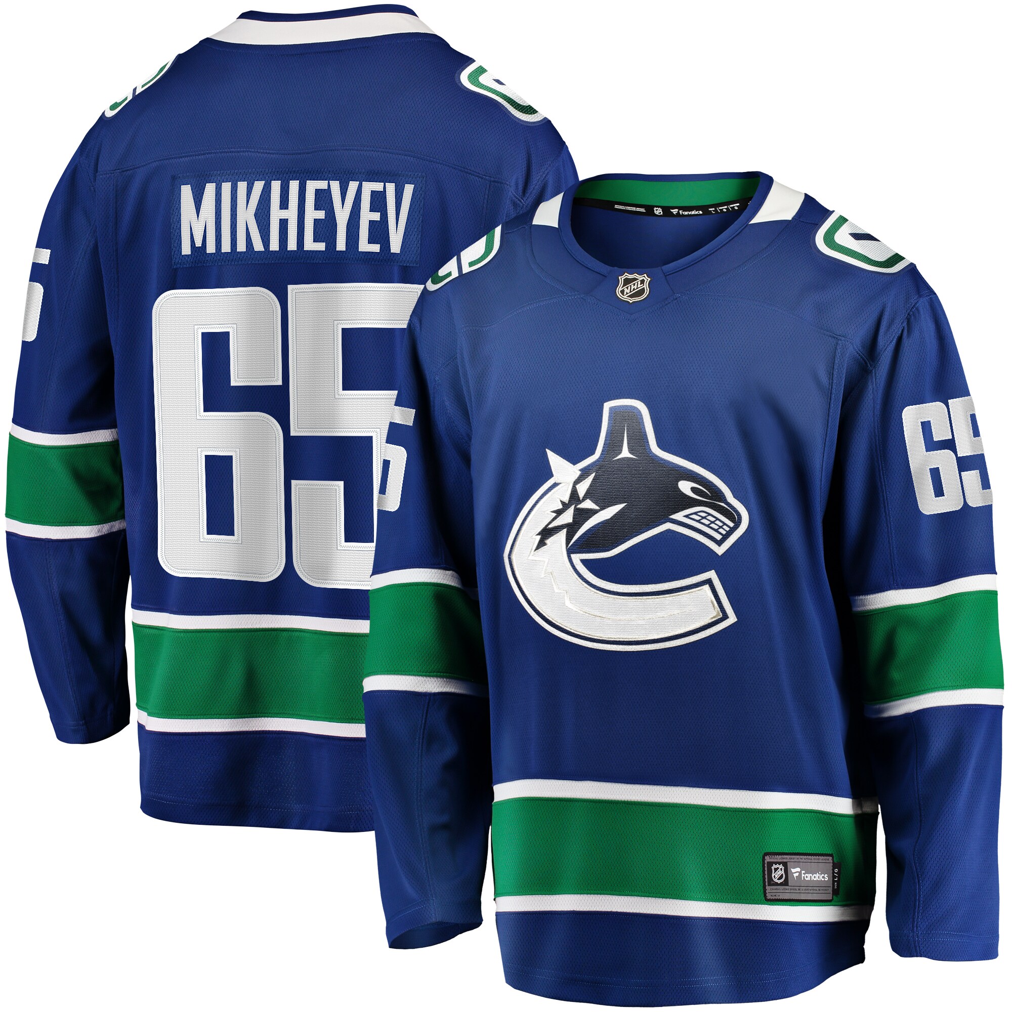 Men's Vancouver Canucks Ilya Mikheyev Blue Home Breakaway Hockey Jersey - JS342 