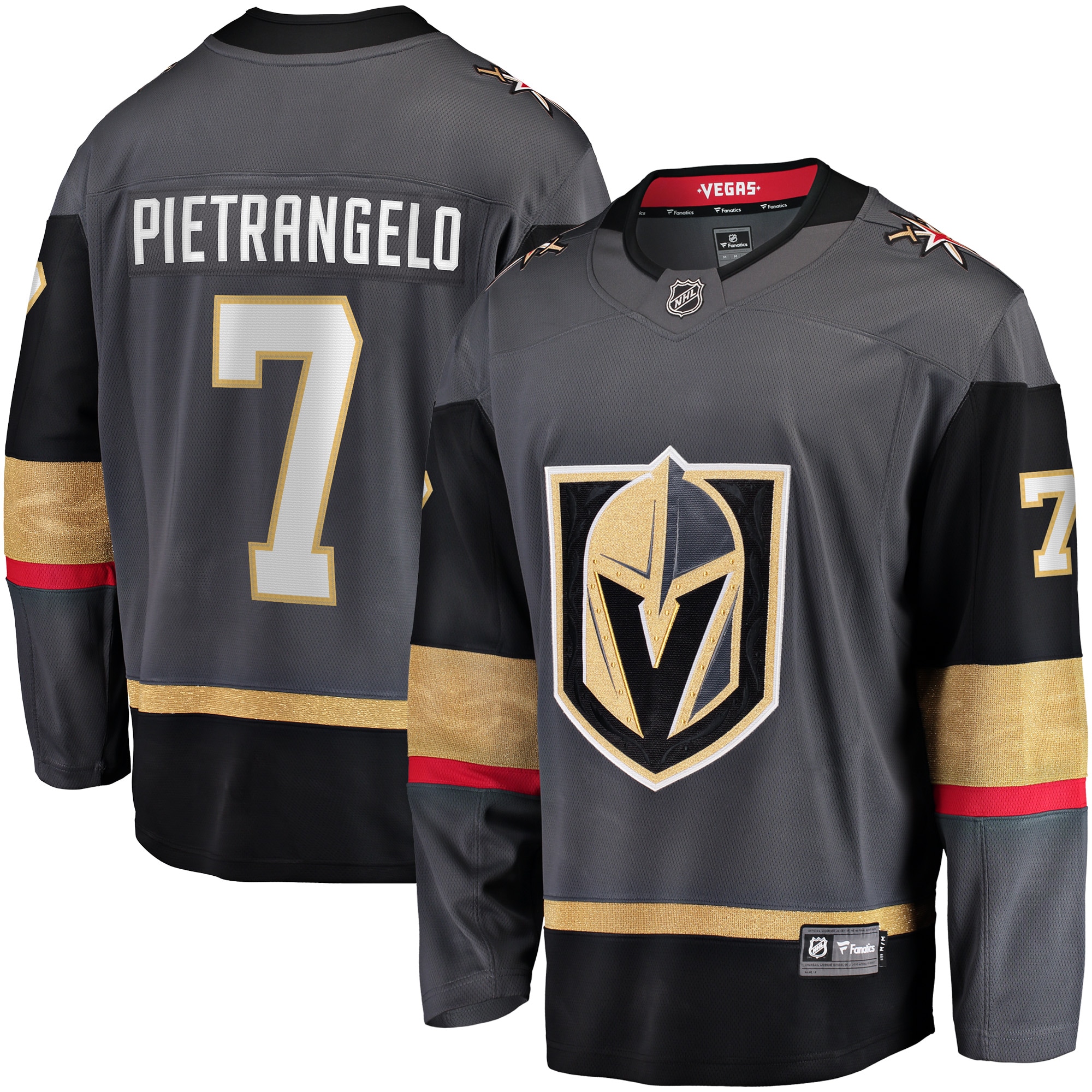 Men's Vegas Golden Knights Alex Pietrangelo Black Breakaway Player Hockey Jersey - JS785 