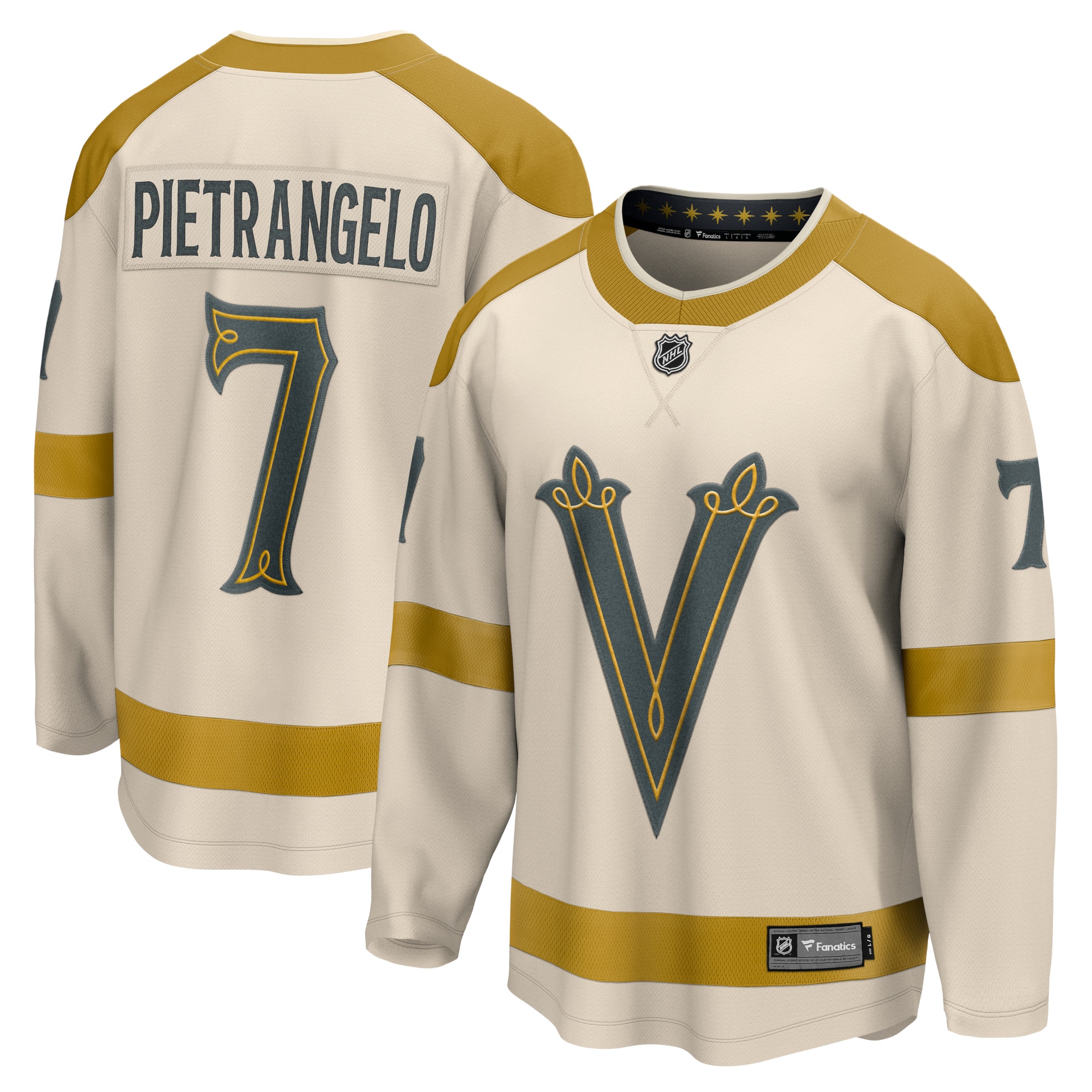 Men's Vegas Golden Knights Alex Pietrangelo Cream 2024 NHL Winter Classic Breakaway Player Hockey Jersey - JS597 