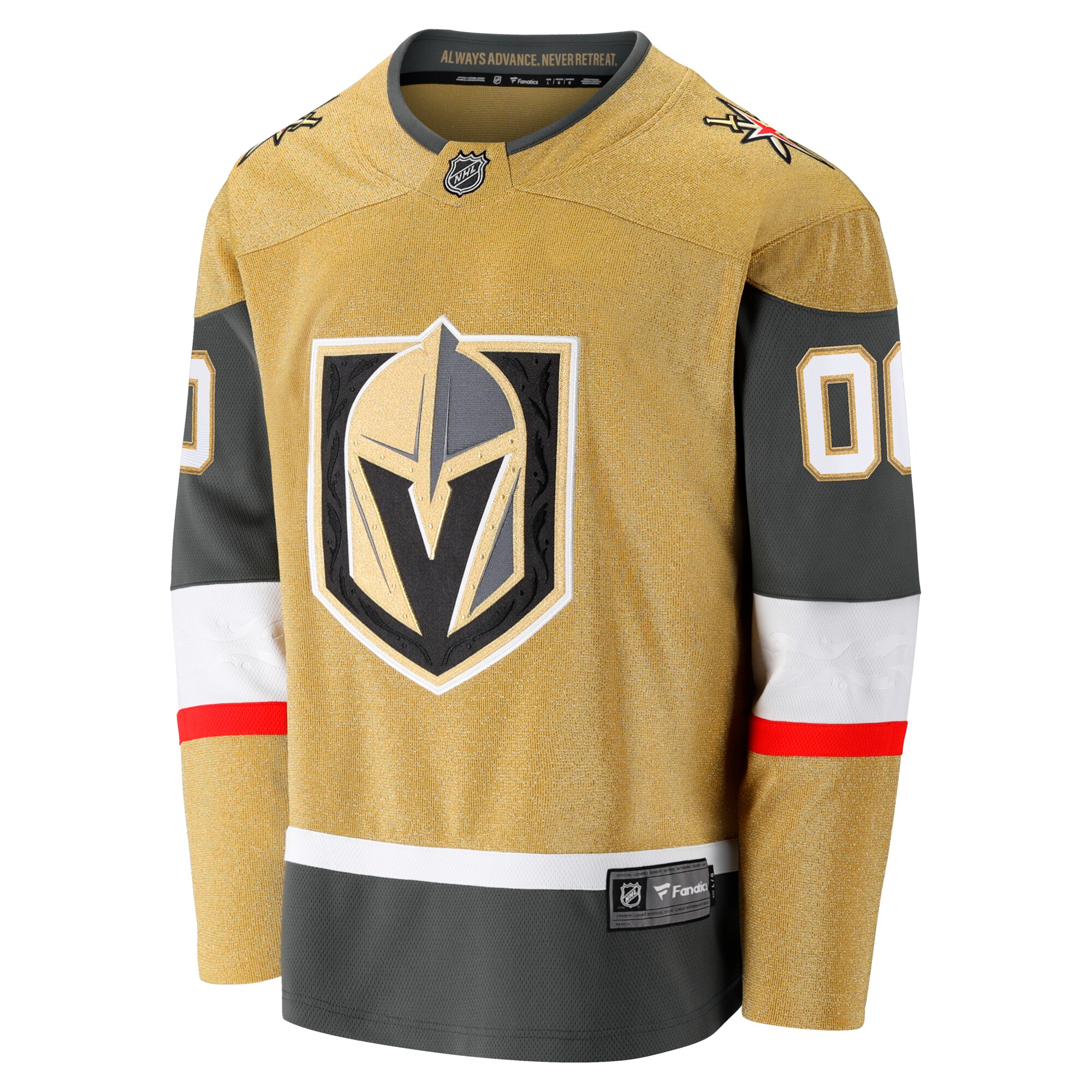 Alternative view of Men's Vegas Golden Knights Home Breakaway Custom Hockey Jersey - JS219 