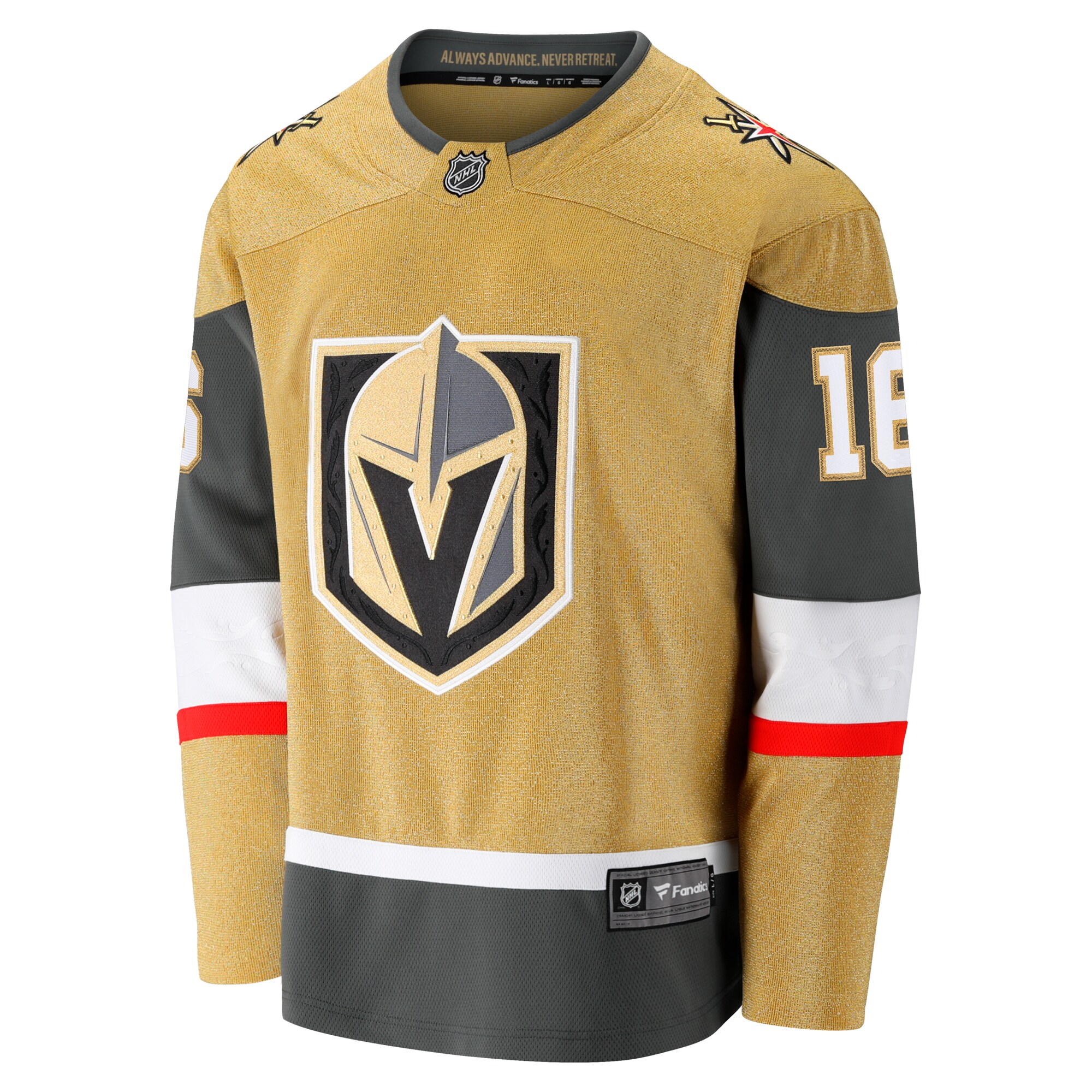 Alternative view of Men's Vegas Golden Knights Pavel Dorofeyev Gold Premier Breakaway Player Hockey Jersey - JS200 