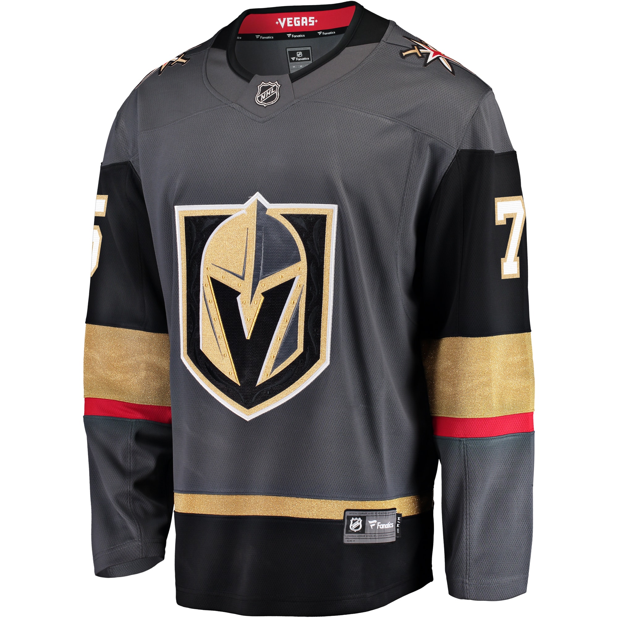 Alternative view of Men's Vegas Golden Knights Ryan Reaves Black Home Breakaway Player Hockey Jersey - JS705 