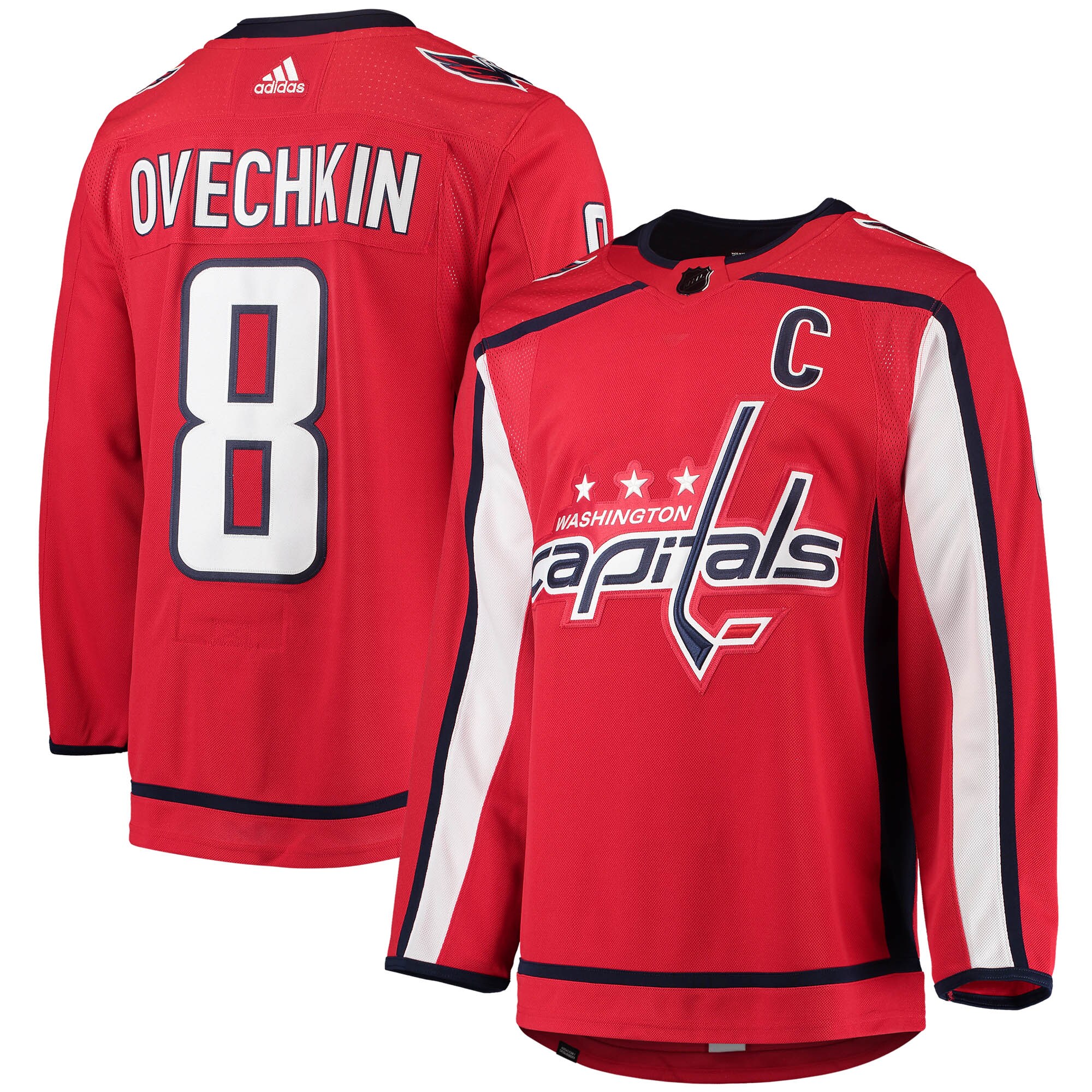 Men's Washington Capitals Alexander Ovechkin Red Home Primegreen Player Hockey Jersey - JS213 