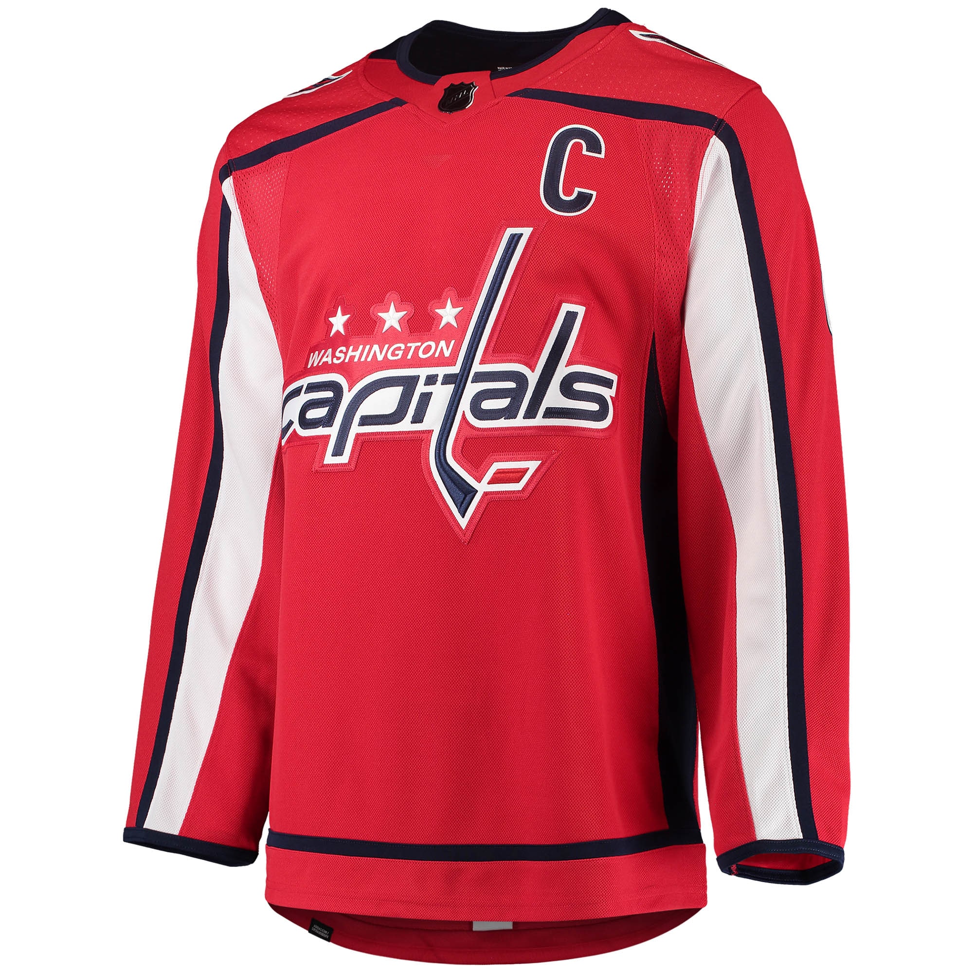 Alternative view of Men's Washington Capitals Alexander Ovechkin Red Home Primegreen Player Hockey Jersey - JS620 