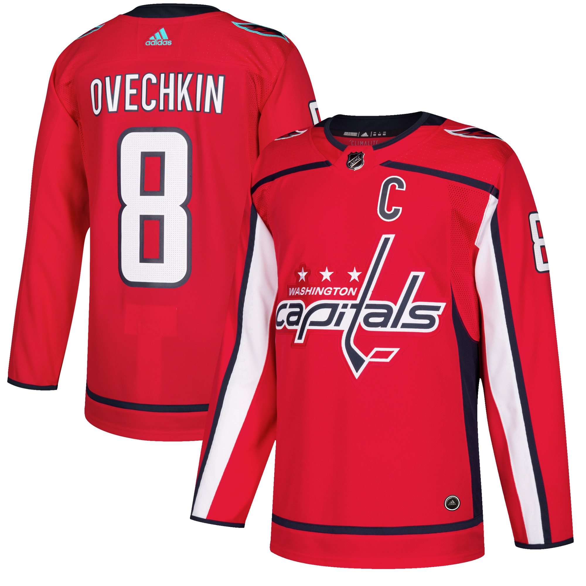 Men's Washington Capitals Alexander Ovechkin Red Player Hockey Jersey - JS627 