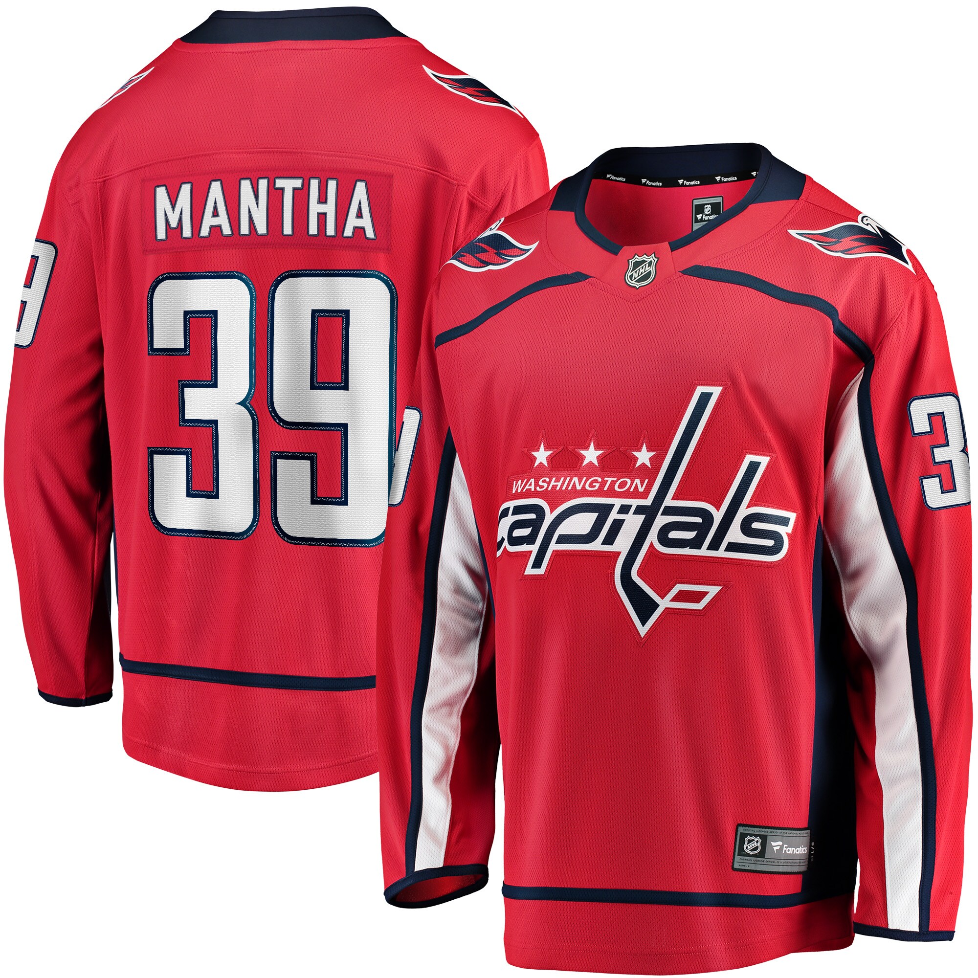 Men's Washington Capitals Anthony Mantha Red Home Breakaway Hockey Jersey - JS590 